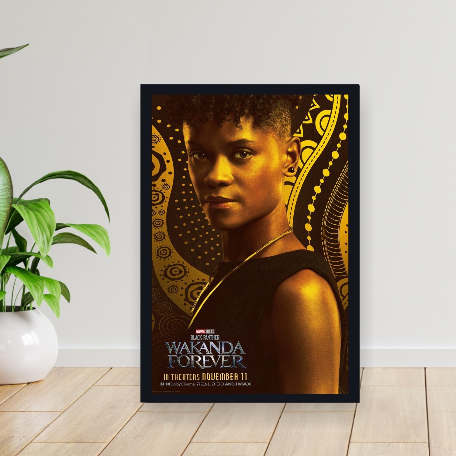 Cuadro 30x40cm Pelicula - black panther wakanda forever 020