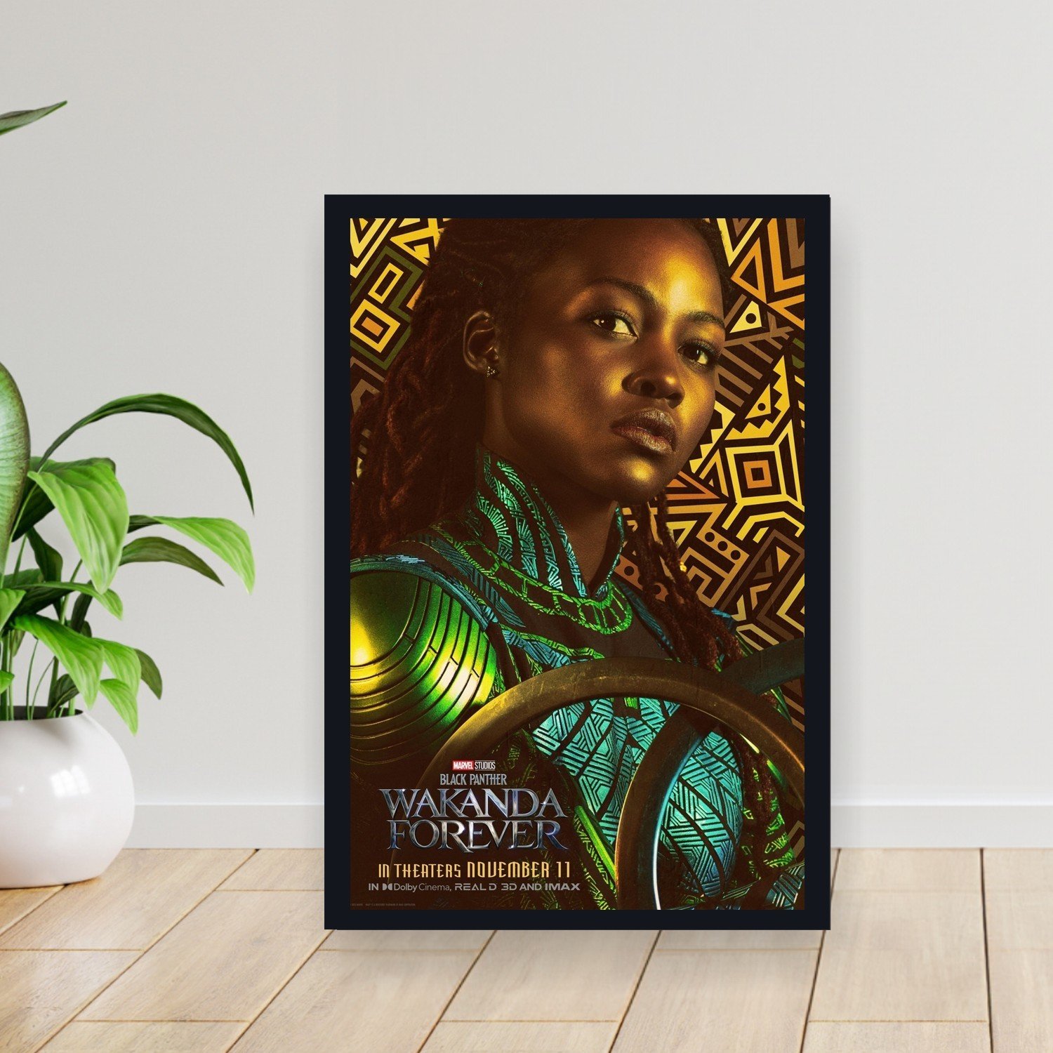 Cuadro 30x40cm Pelicula - black panther wakanda forever 022
