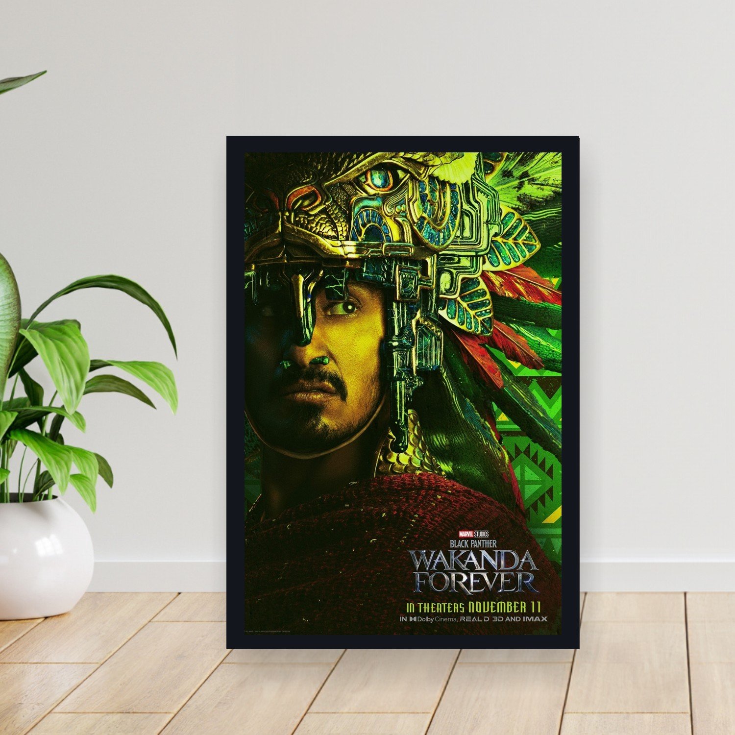 Cuadro 30x40cm Pelicula - black panther wakanda forever 023