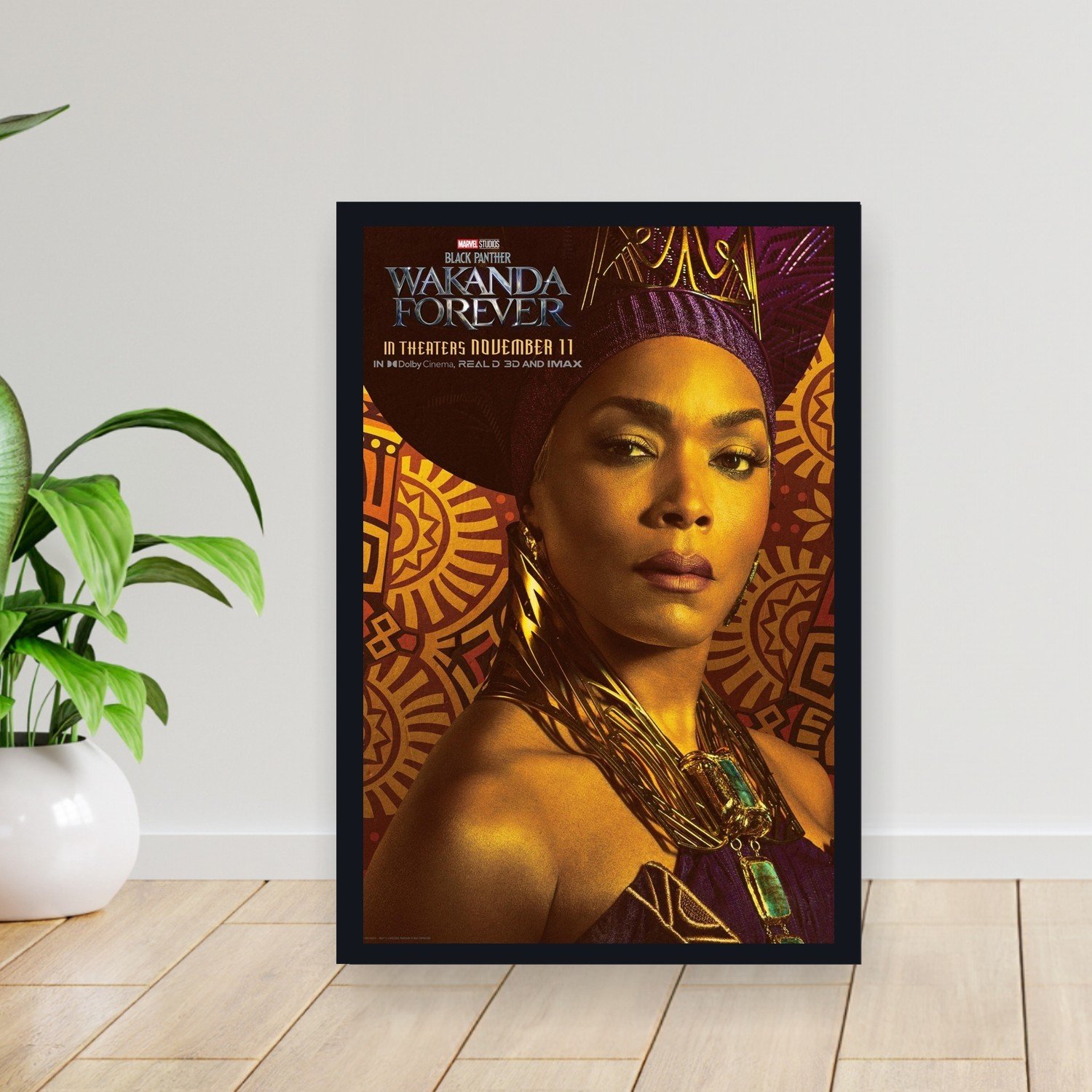 Cuadro 30x40cm Pelicula - black panther wakanda forever 025