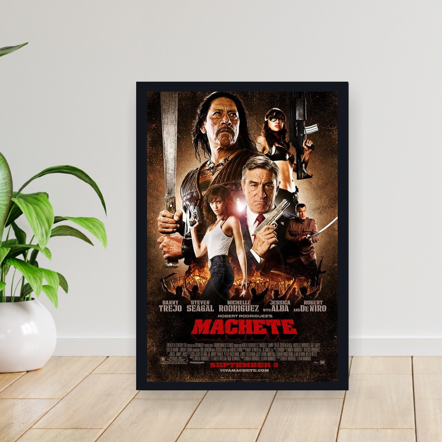 Cuadro 30x40cm Pelicula - machete 013