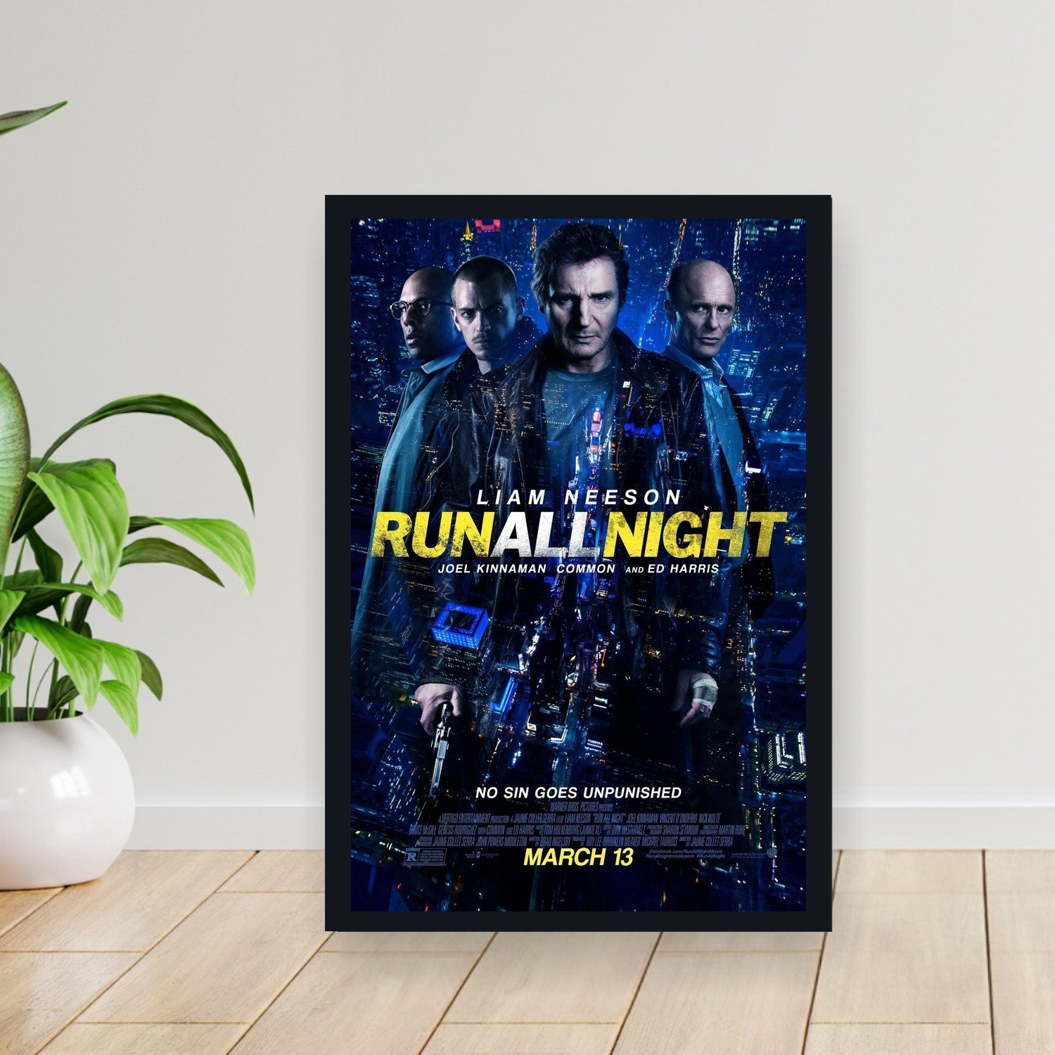Cuadro 30x40cm Pelicula - run all night