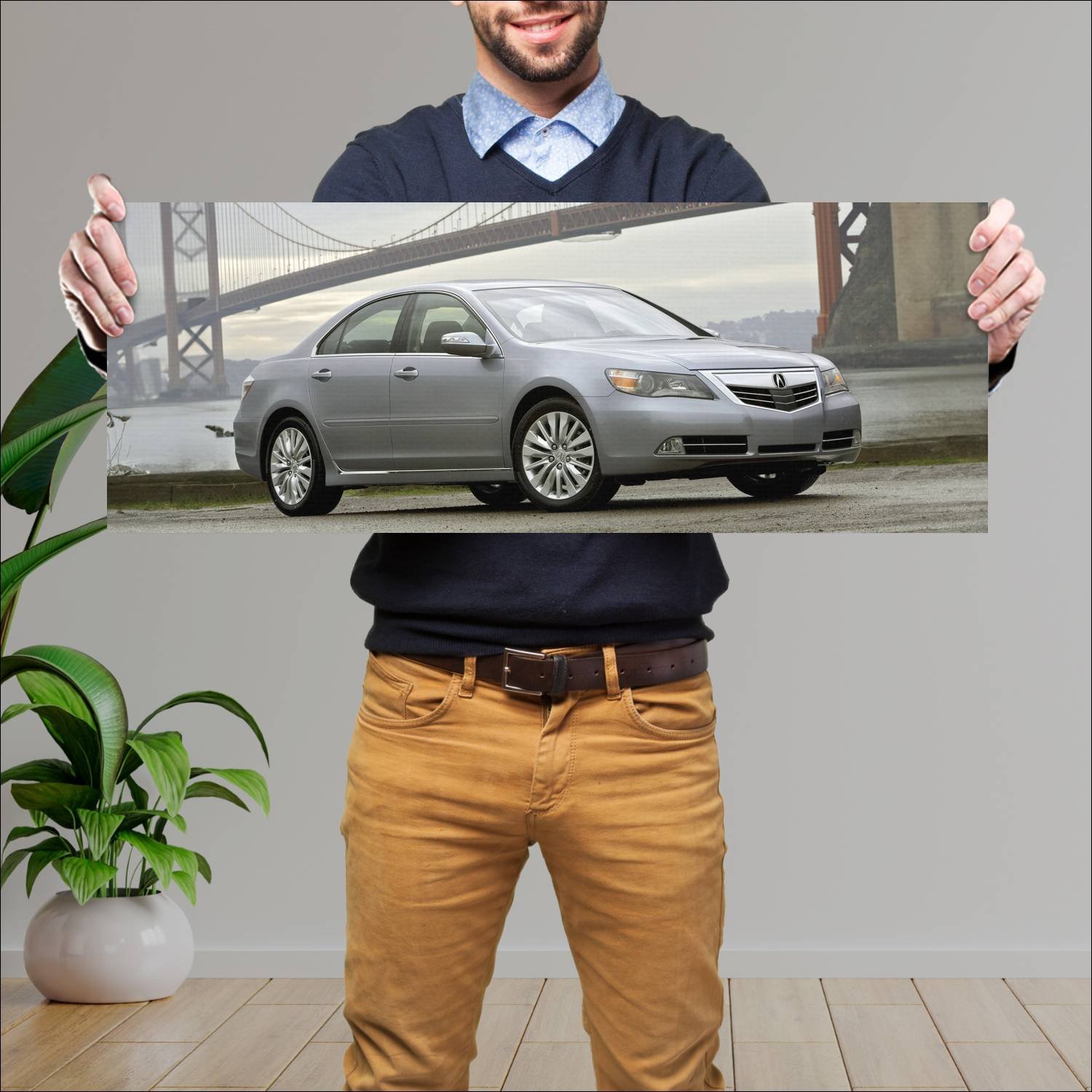 Cuadro grande 30x80cm 2011 acura rl auto 83 Acura