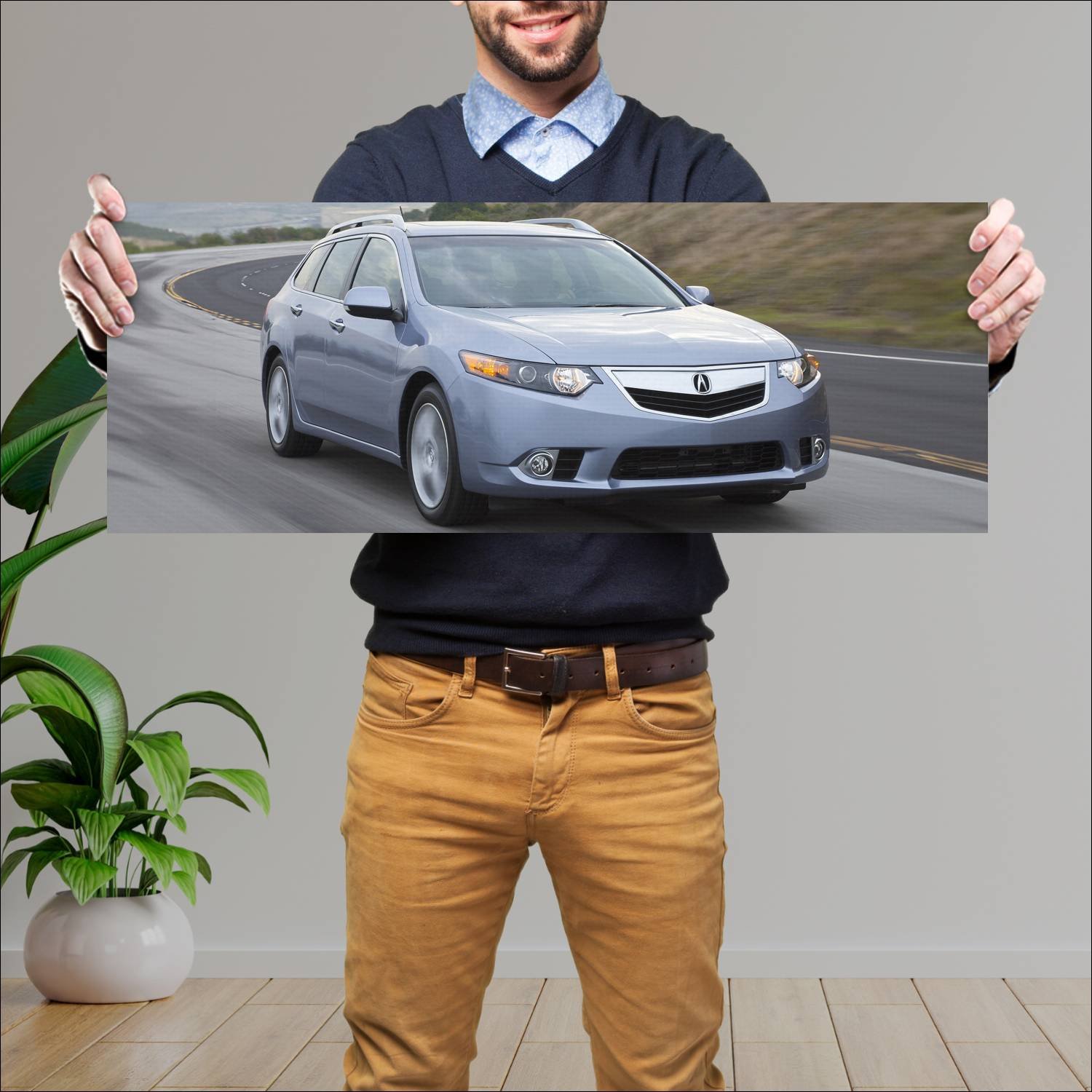 Cuadro grande 30x80cm 2011 acura tsx sport wagon 6 85 Acura
