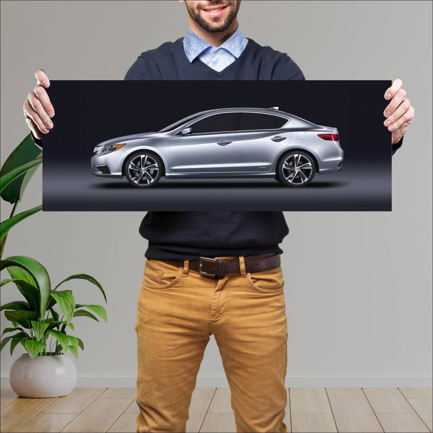 Cuadro grande 30x80cm 2012 acura ilx concept auto 86 Acura