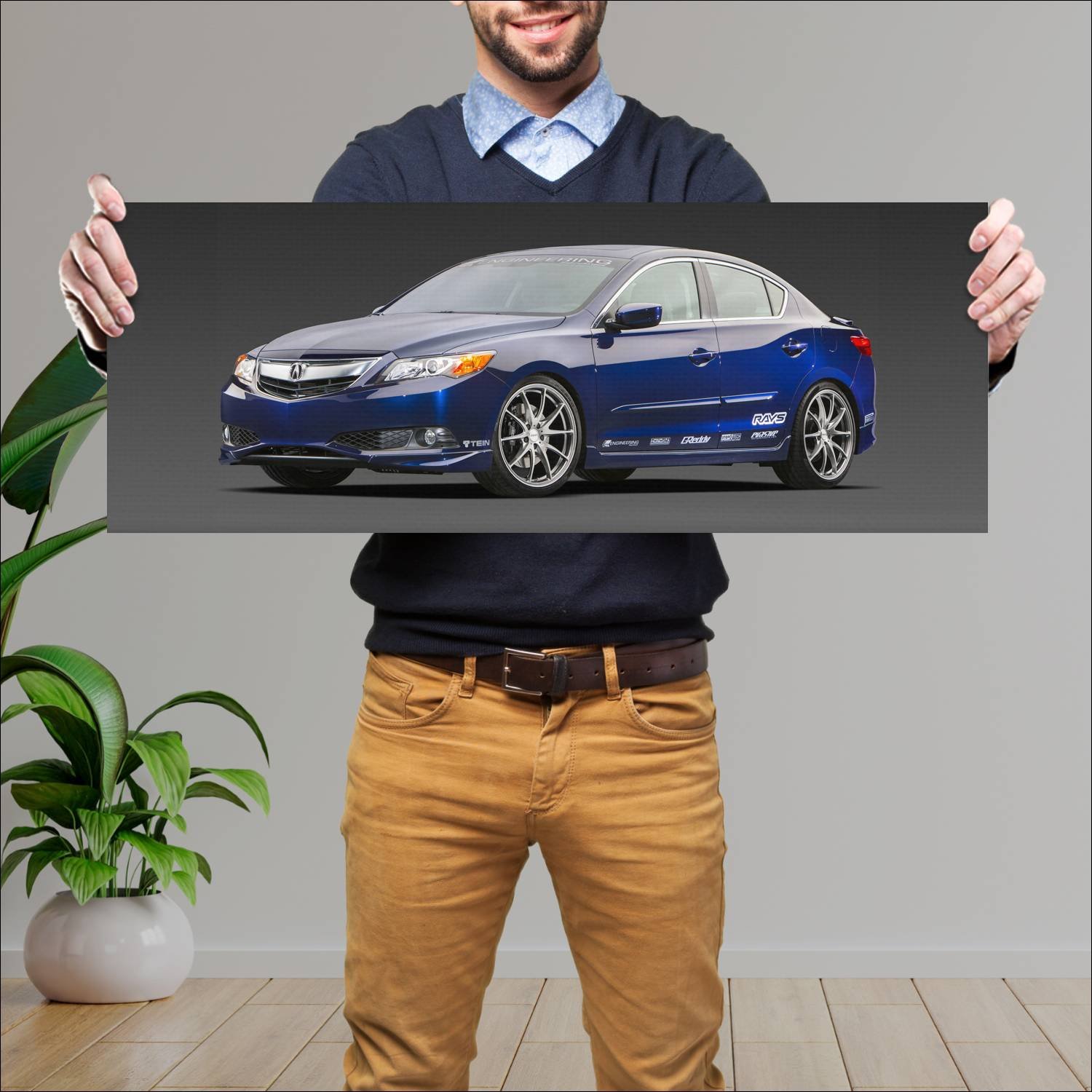 Cuadro grande 30x80cm 2012 acura ilx street build 88 Acura