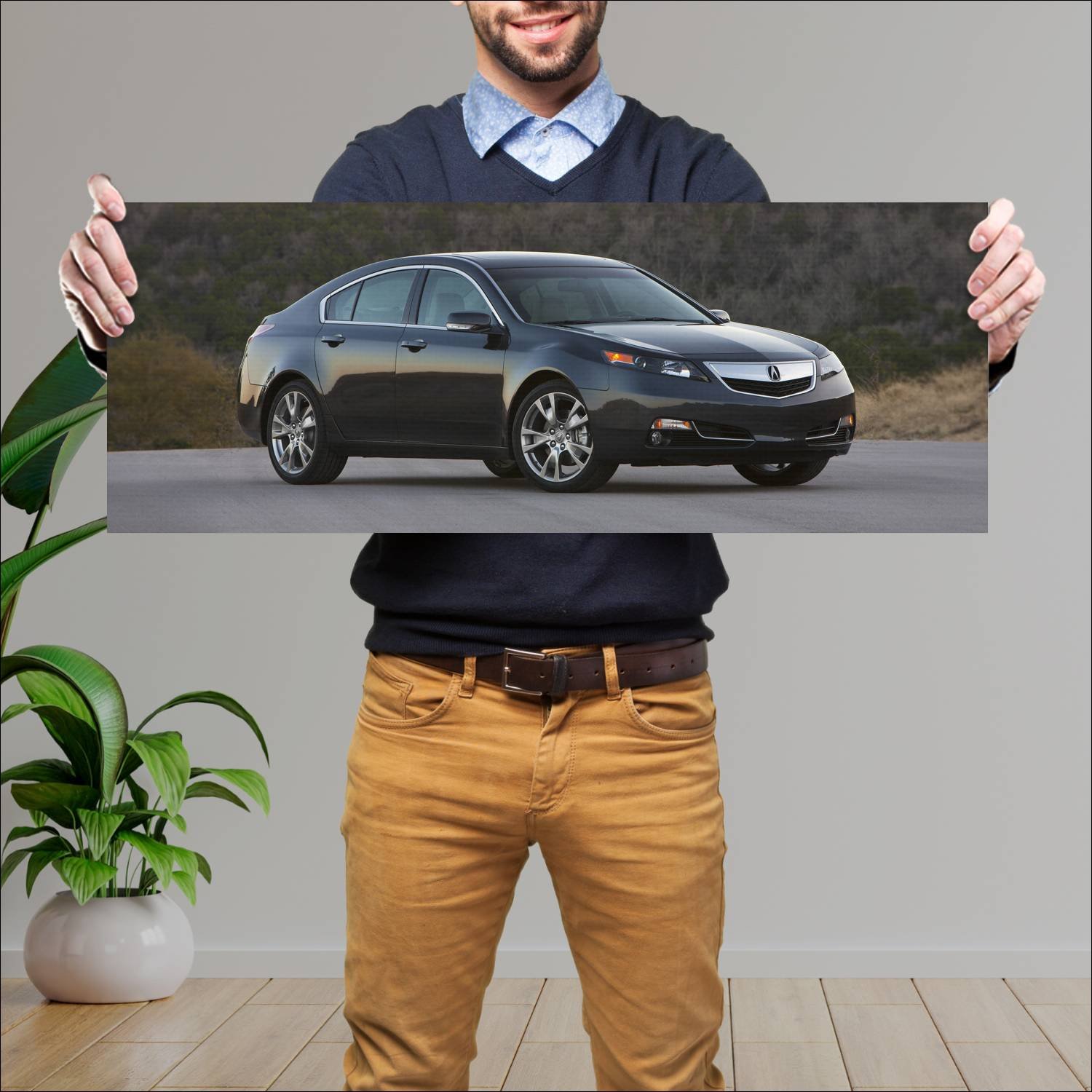 Cuadro grande 30x80cm 2012 acura tl auto 92 Acura