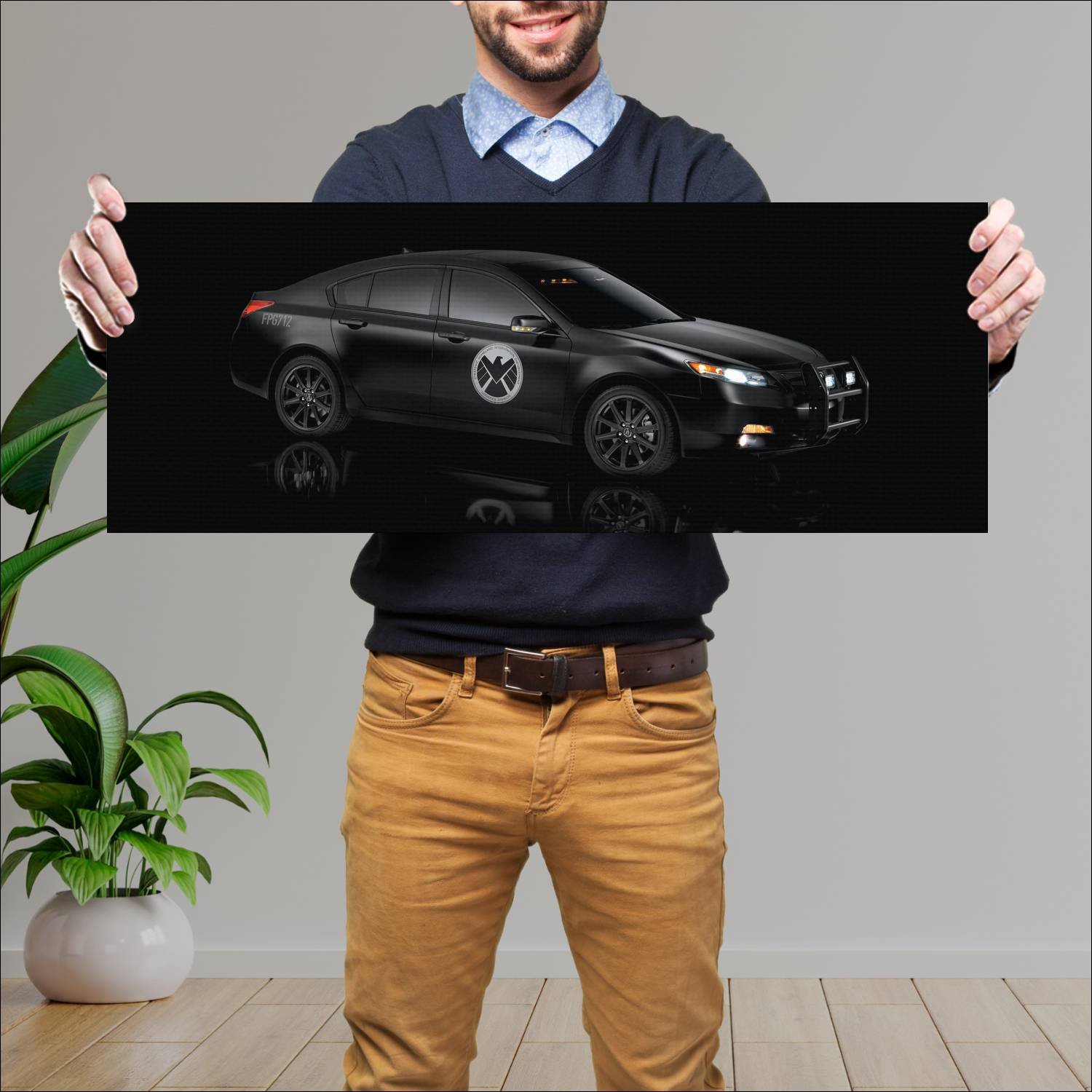 Cuadro grande 30x80cm 2012 acura tl shield auto 93 Acura