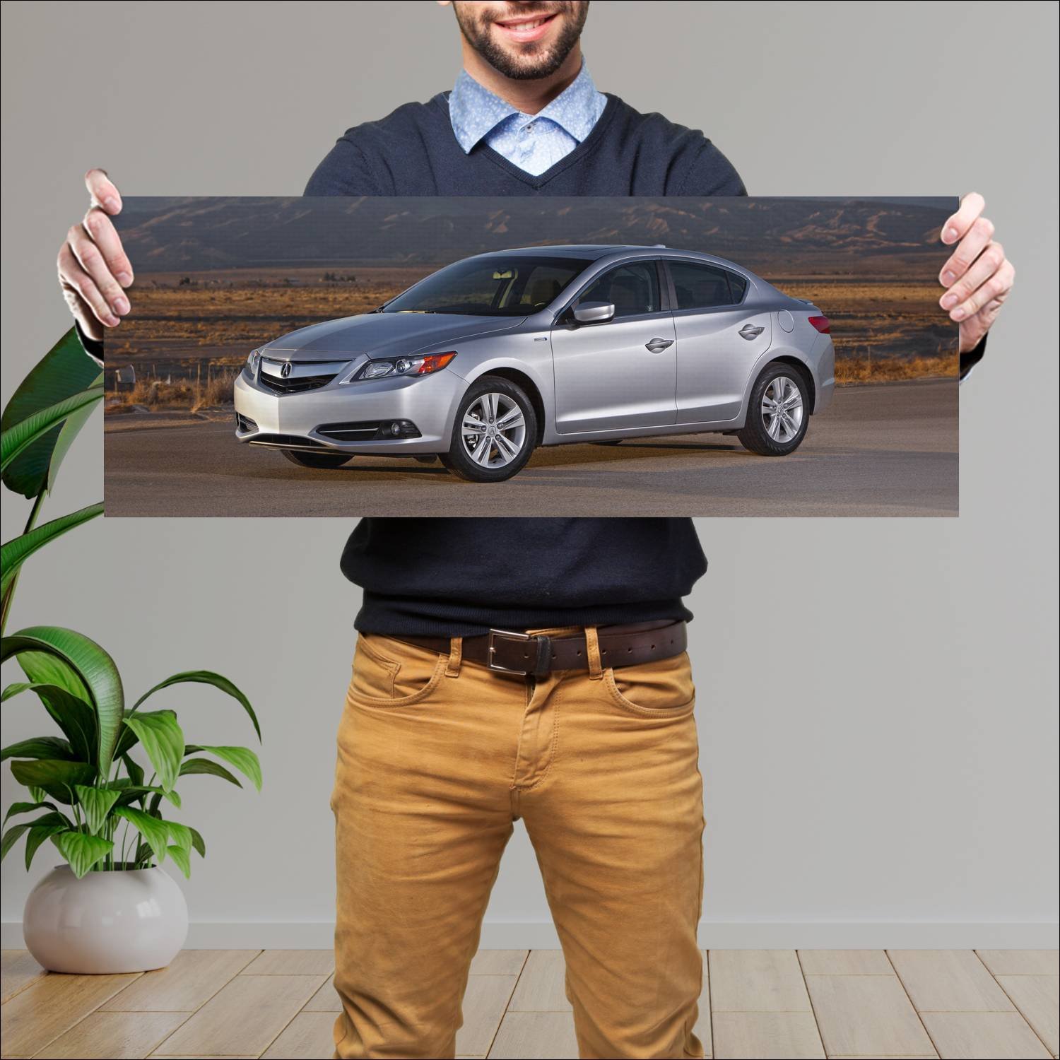 Cuadro grande 30x80cm 2013 acura ilx hybrid auto 96 Acura