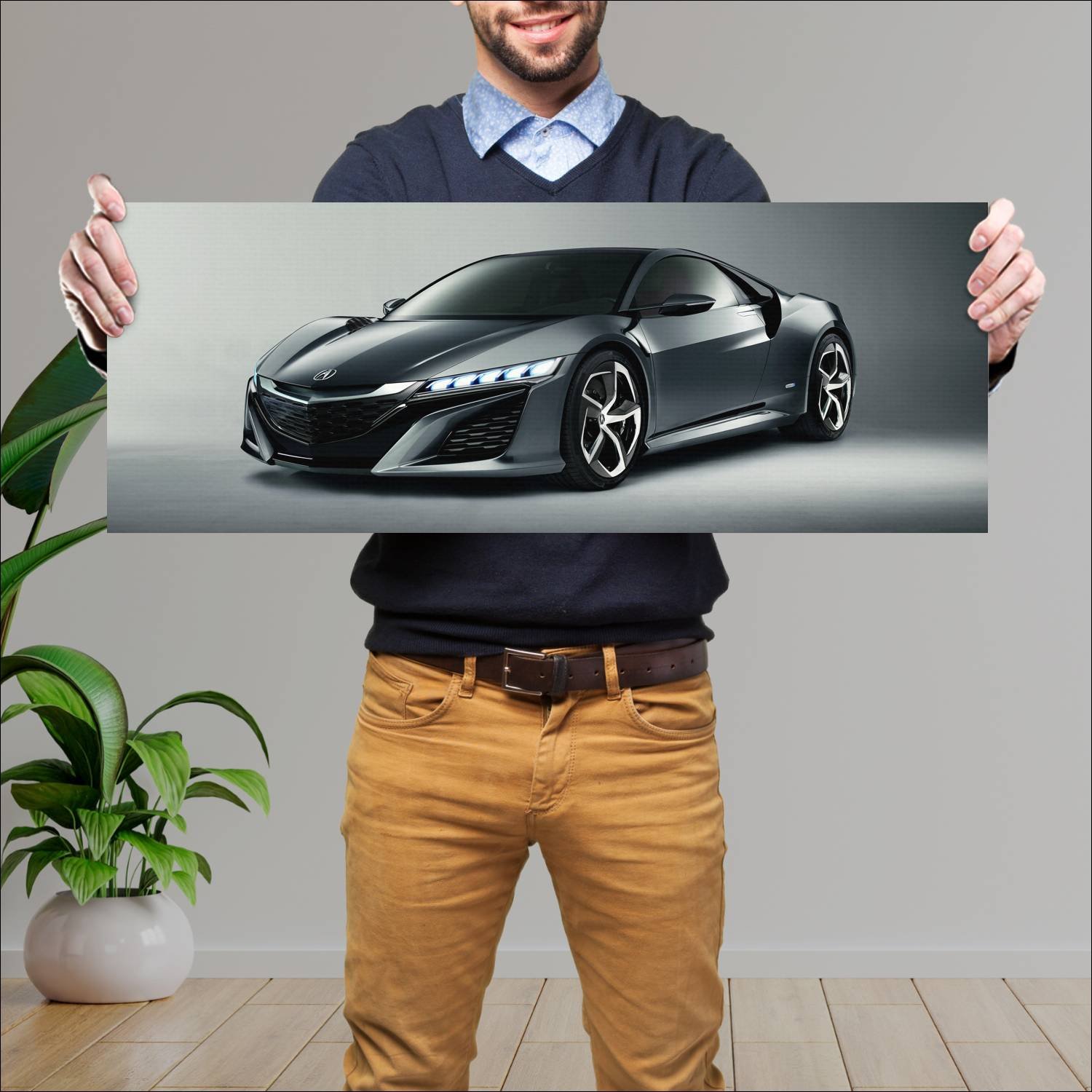Cuadro grande 30x80cm 2013 acura nsx concept auto 99 Acura