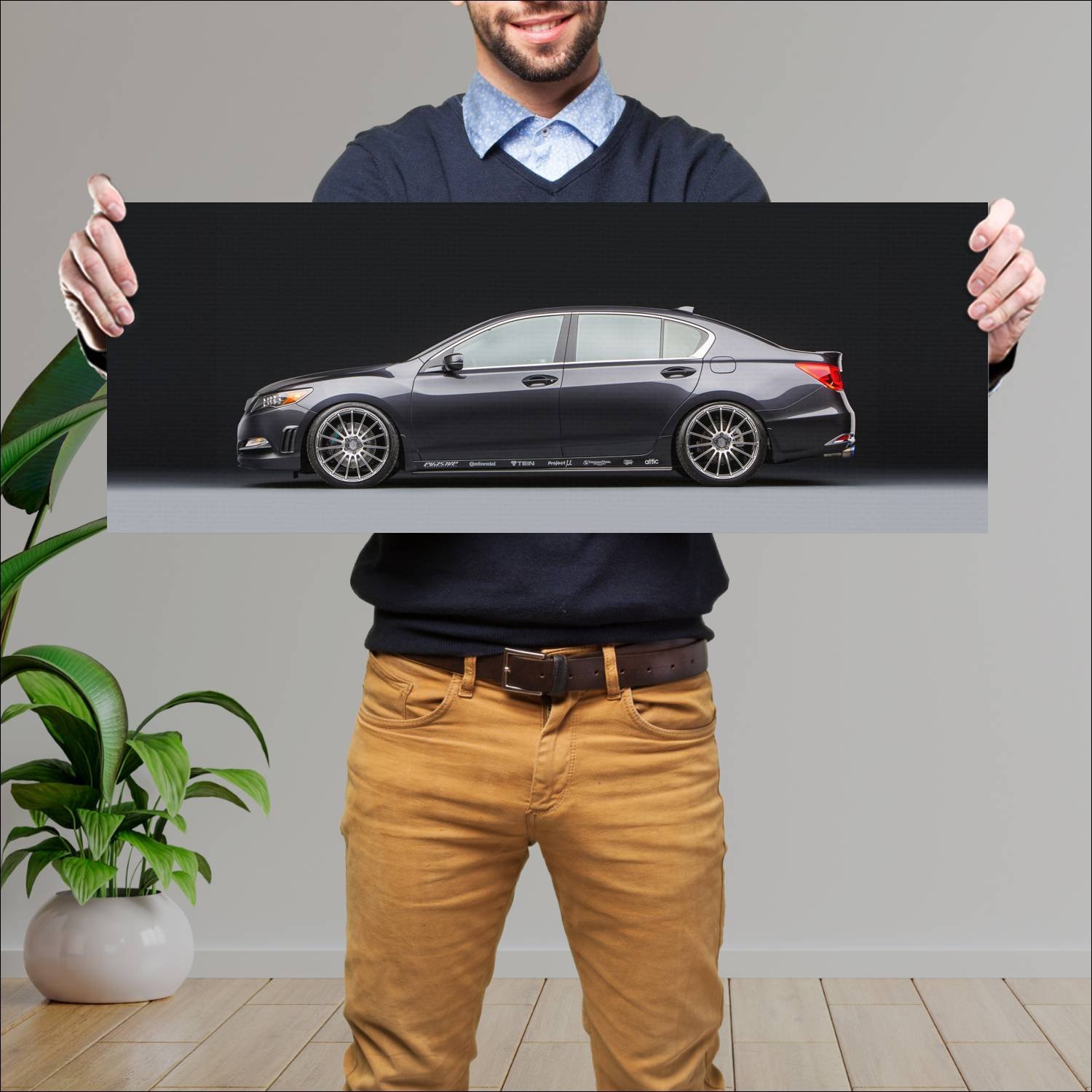 Cuadro grande 30x80cm 2013 acura rlx vip auto 104 Acura