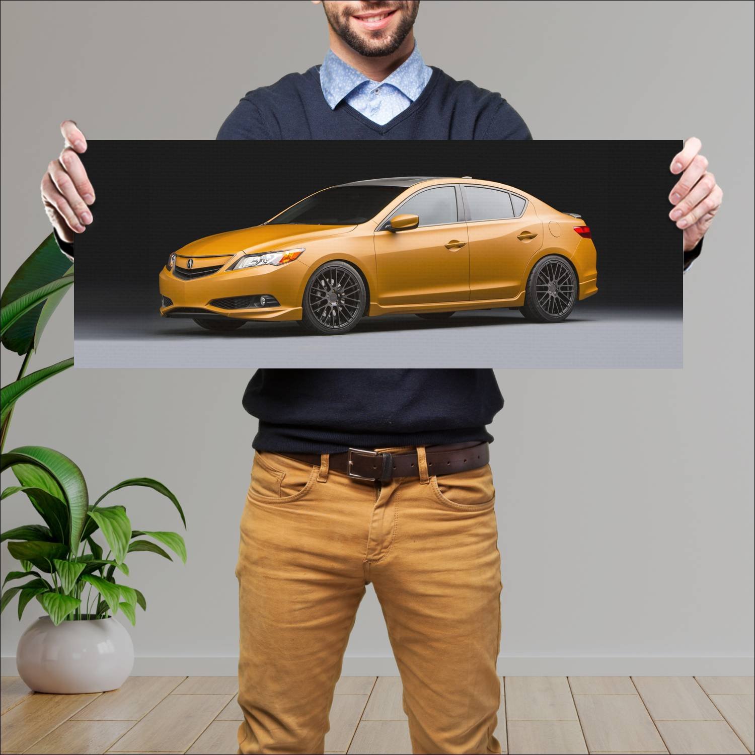 Cuadro grande 30x80cm 2013 acura street performanc 105 Acura