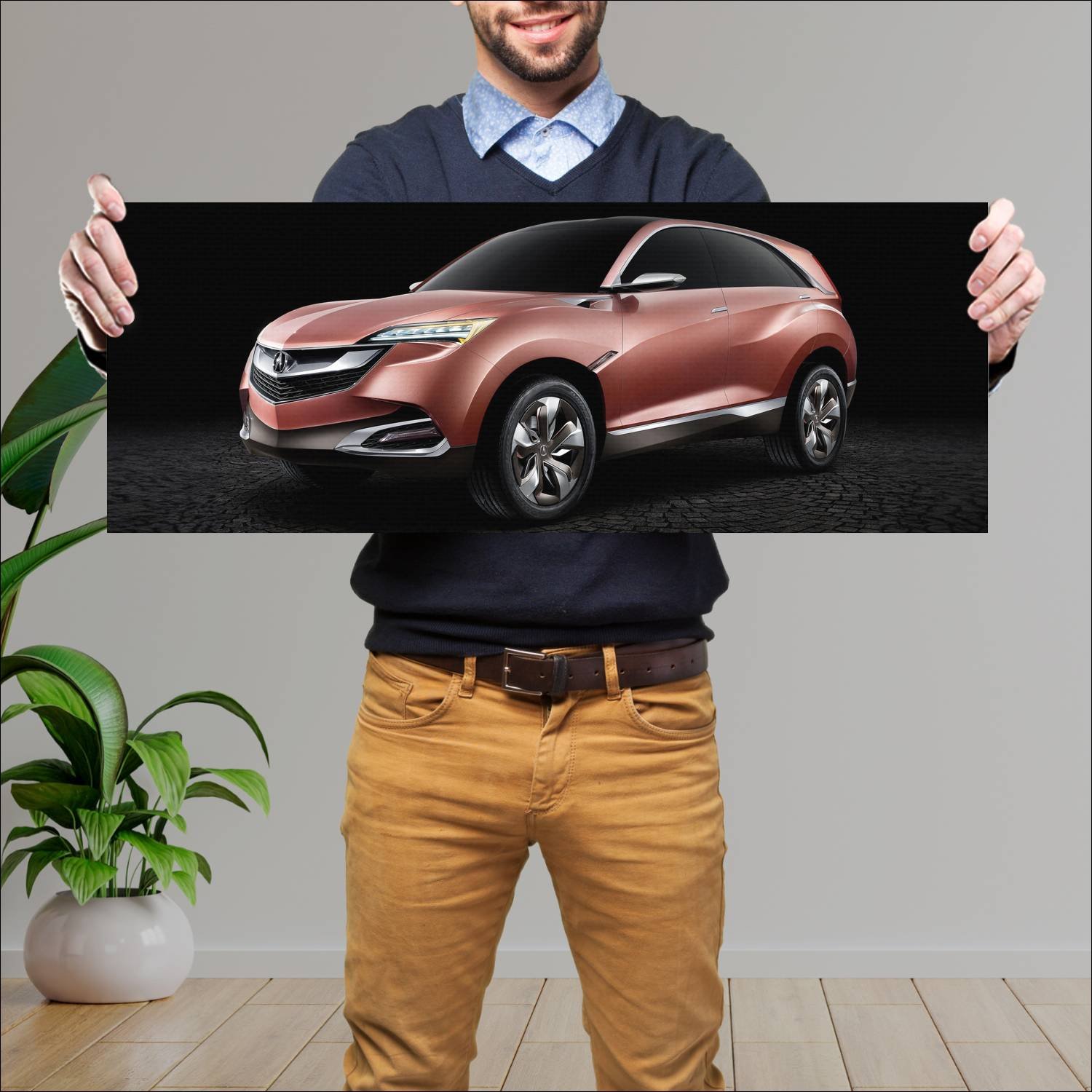 Cuadro grande 30x80cm 2013 acura suv x concept 624 106 Acura