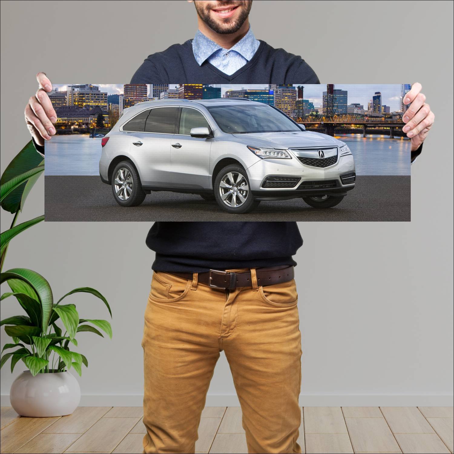Cuadro grande 30x80cm 2014 acura mdx auto 109 Acura