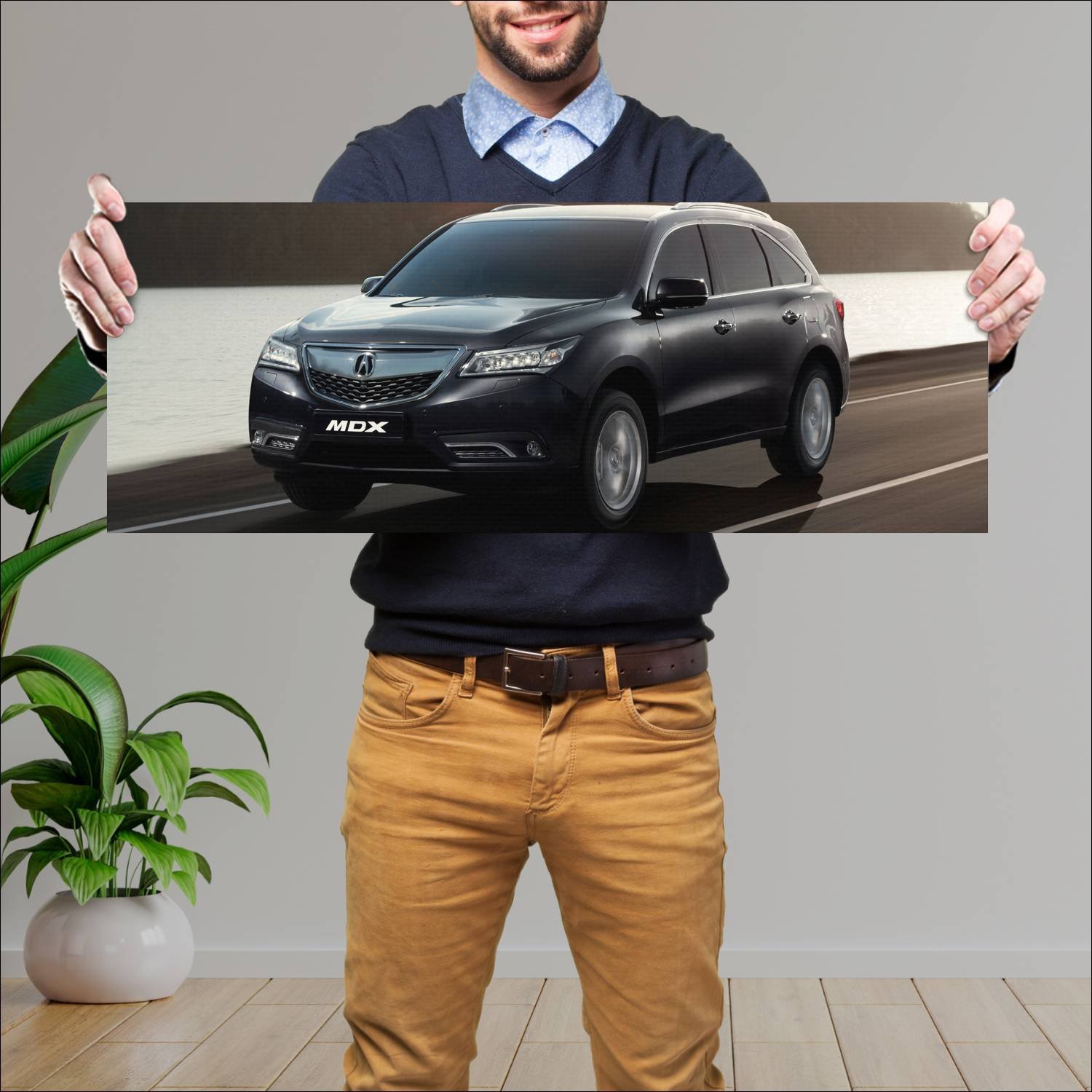 Cuadro grande 30x80cm 2014 acura mdx ru auto 110 Acura