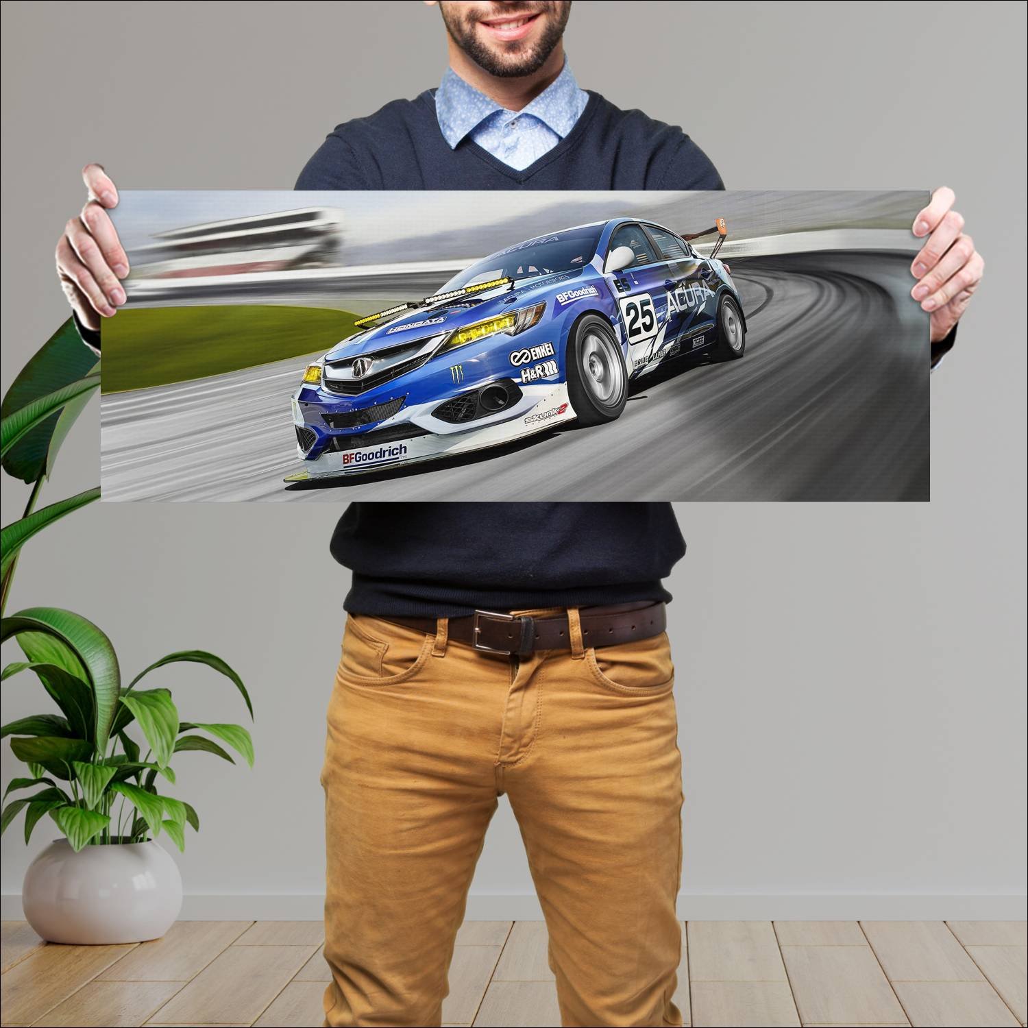 Cuadro grande 30x80cm 2015 acura ilx nasa enduranc 114 Acura