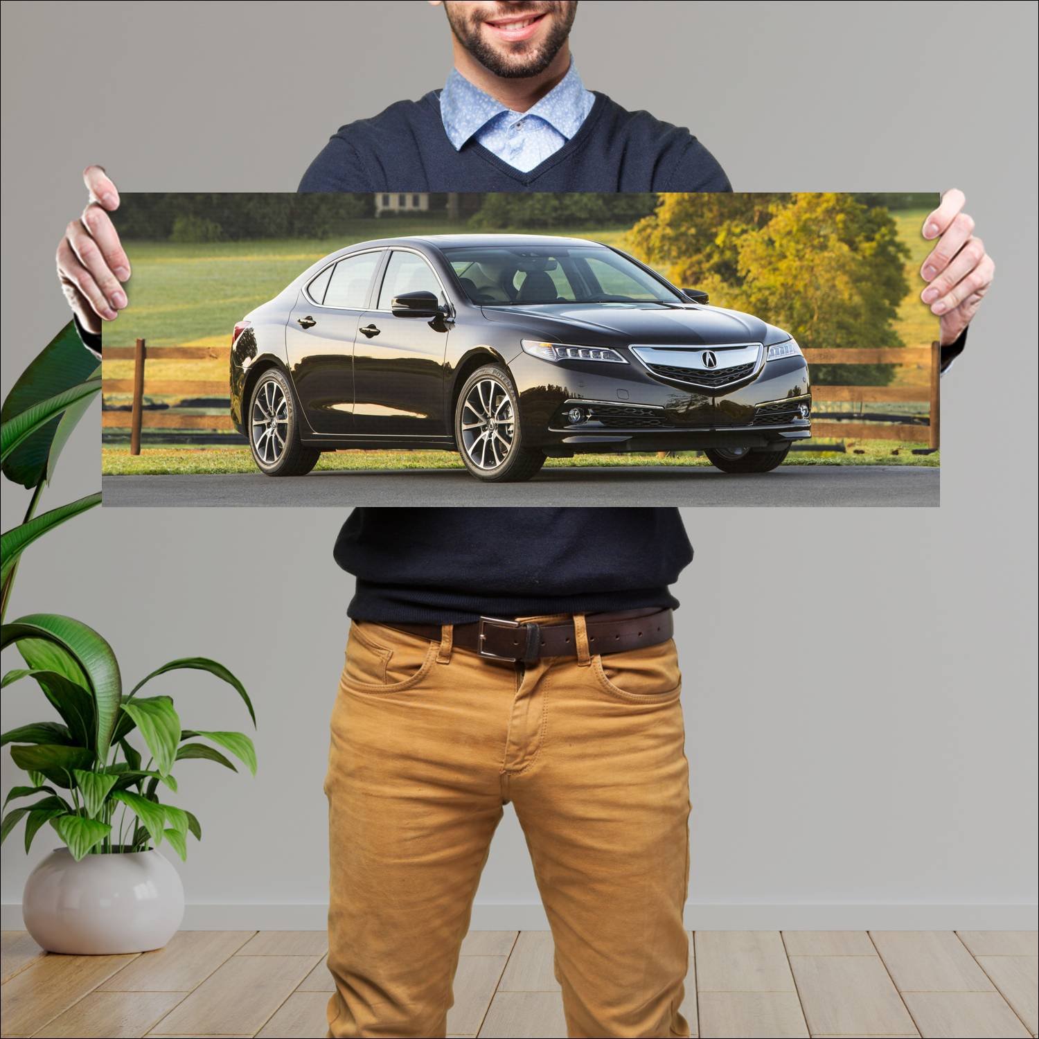 Cuadro grande 30x80cm 2015 acura tlx auto 115 Acura