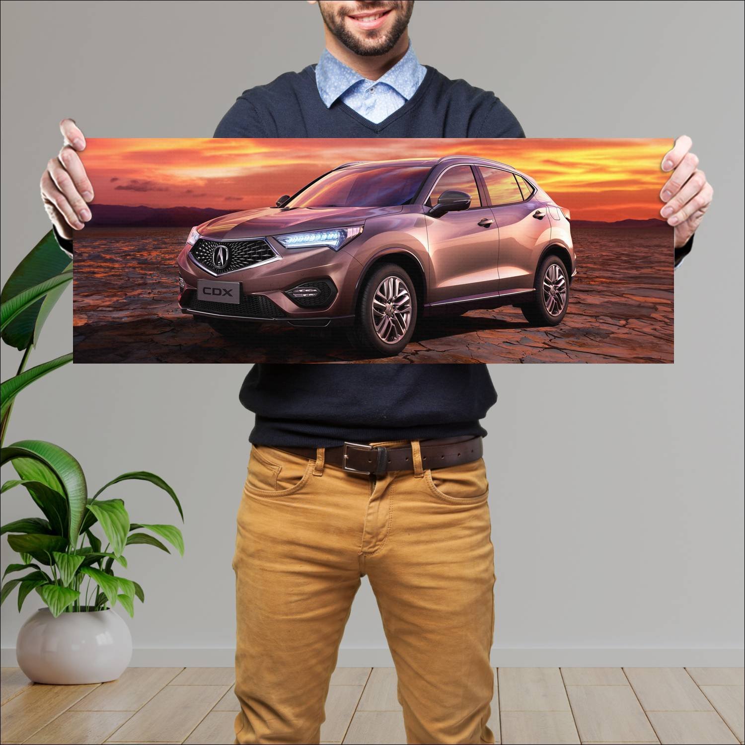 Cuadro grande 30x80cm 2016 acura cdx auto 118 Acura