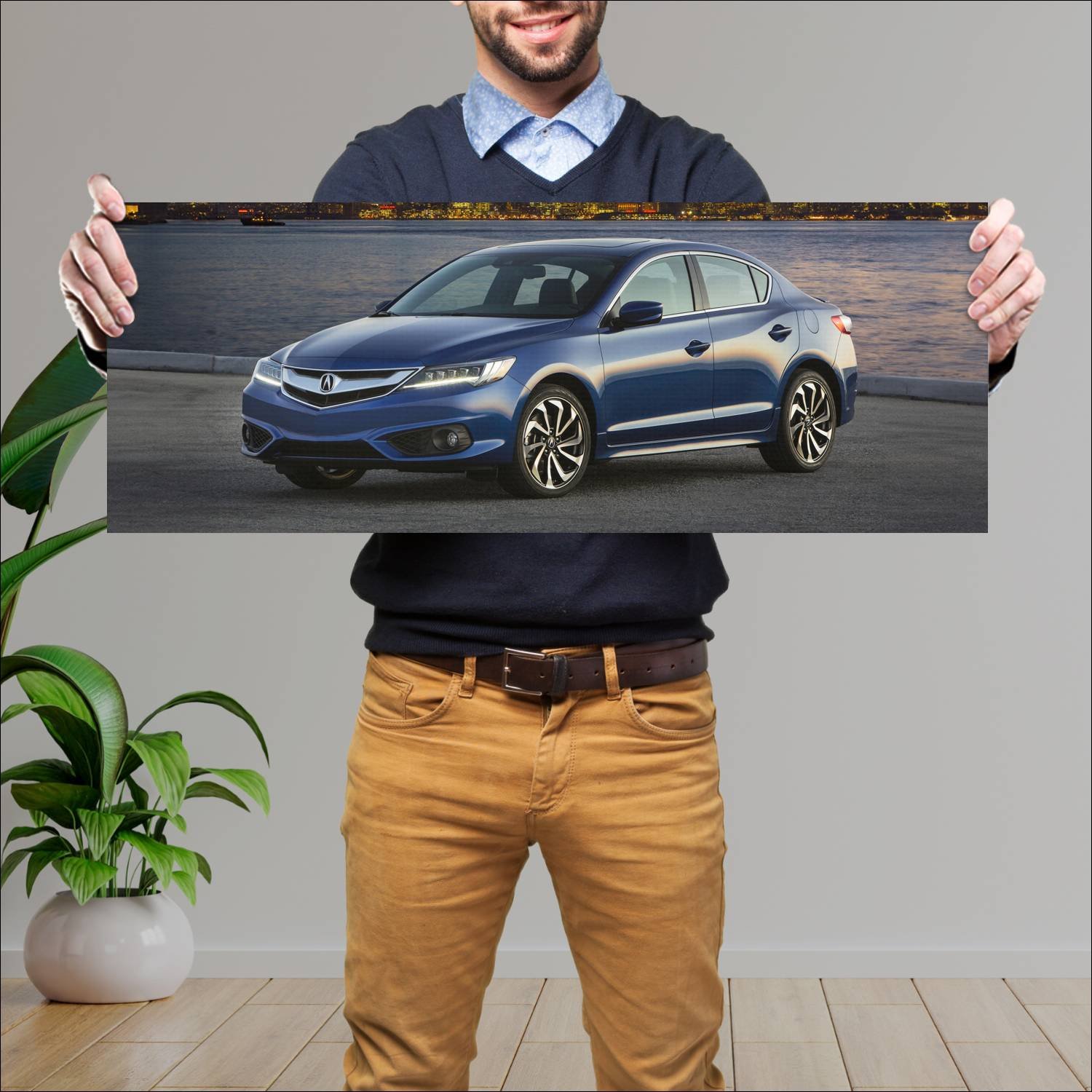 Cuadro grande 30x80cm 2016 acura ilx a spec auto 120 Acura
