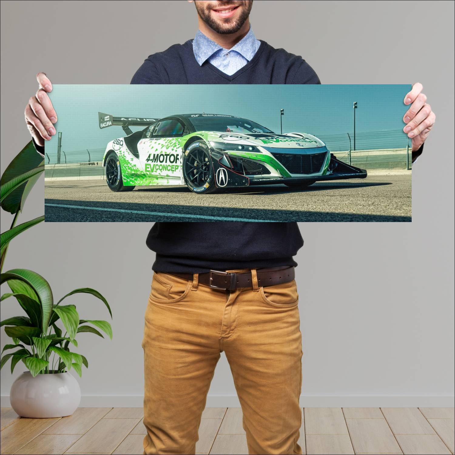 Cuadro grande 30x80cm 2016 acura nsx ev concept 49 121 Acura