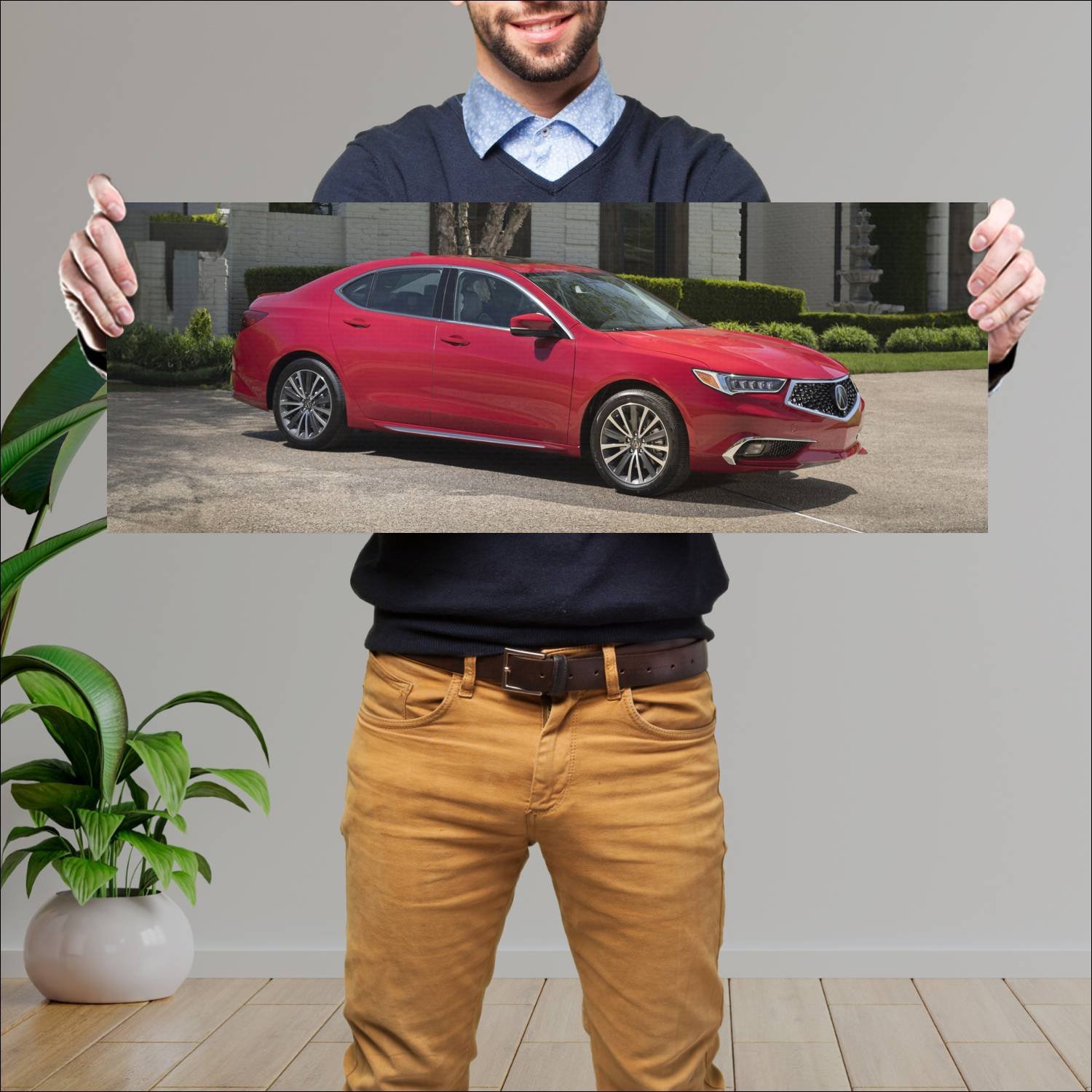 Cuadro grande 30x80cm 2018 acura tlx auto 136 Acura