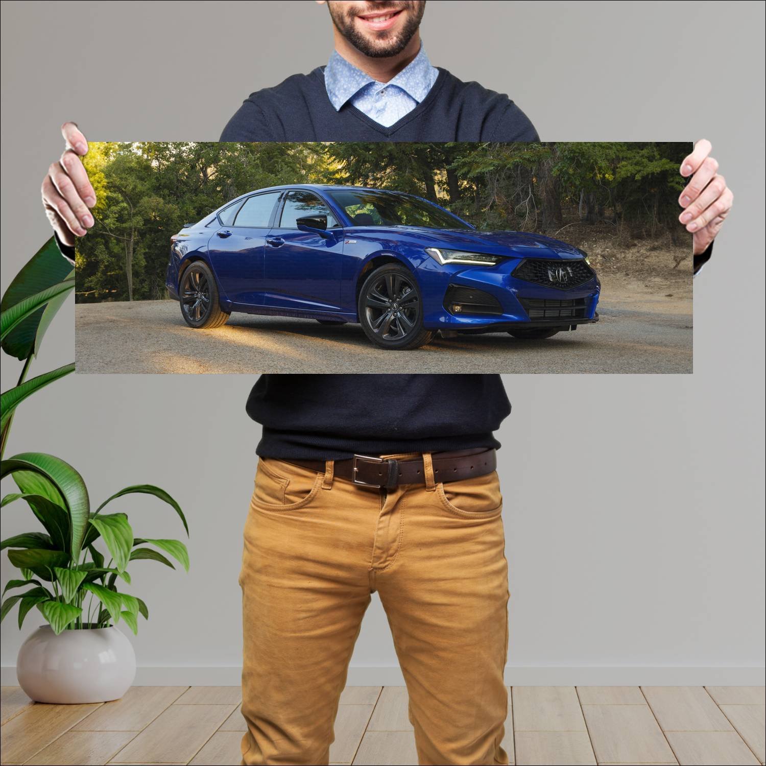 Cuadro grande 30x80cm 2021 acura tlx a spec auto 153 Acura