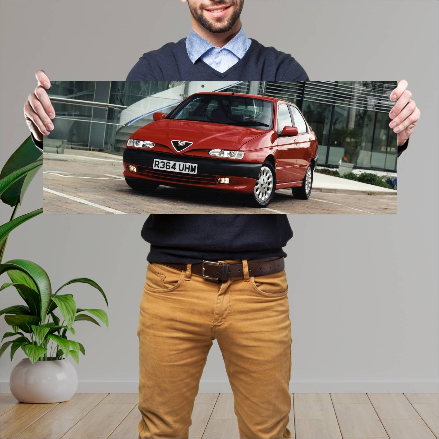 Cuadro grande 30x80cm 1996 alfa romeo 146 ti uk 60 141 Alfa Romeo