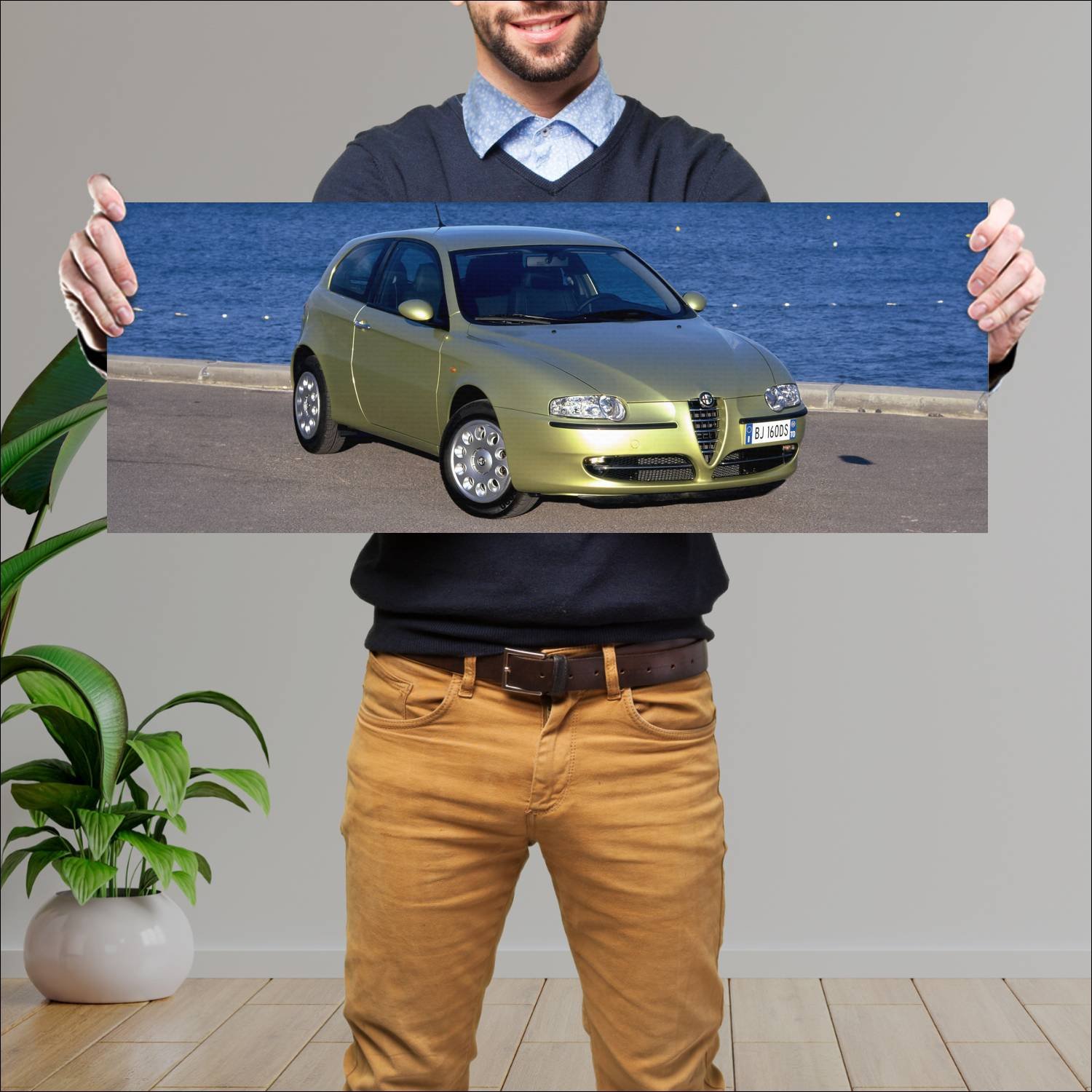 Cuadro grande 30x80cm 2000 alfa romeo 147 3 door 6 148 Alfa Romeo