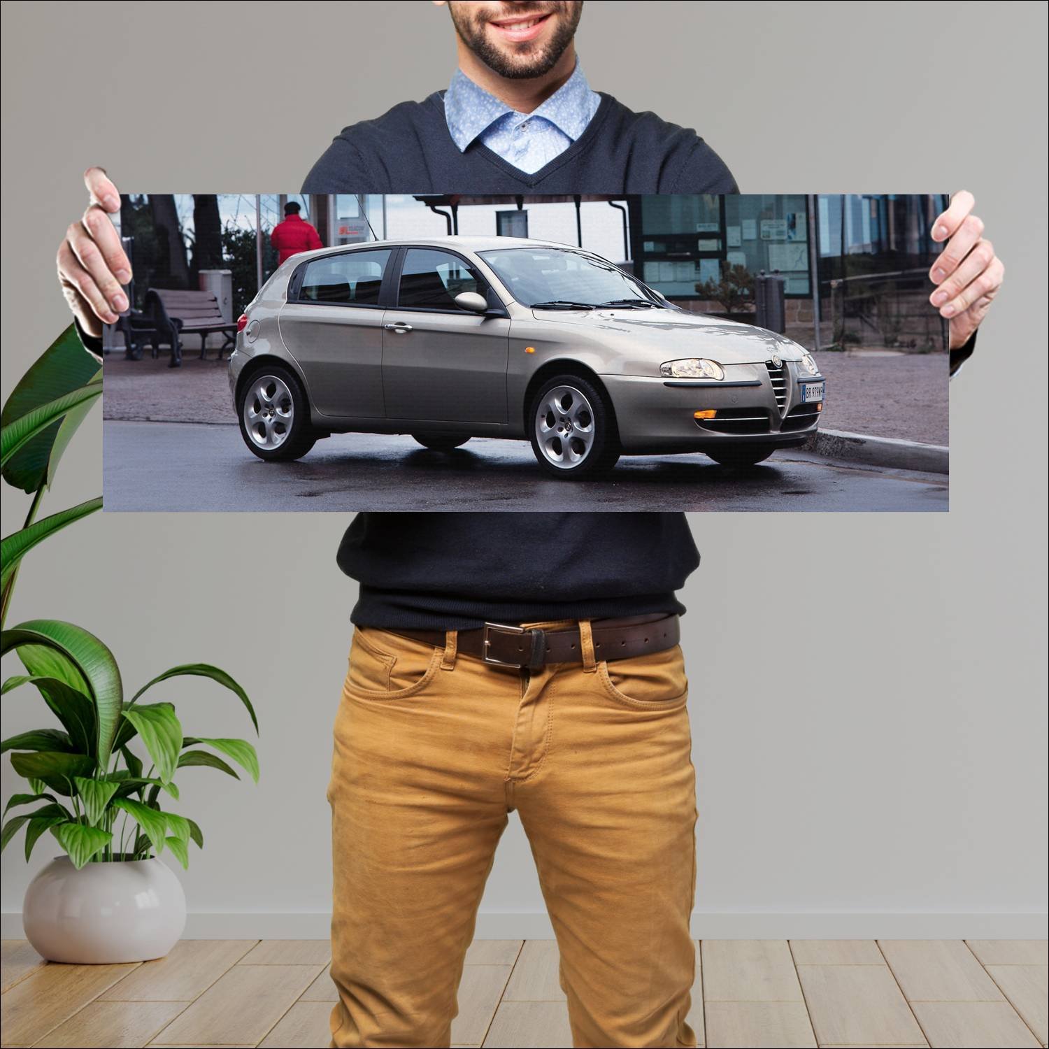 Cuadro grande 30x80cm 2001 alfa romeo 147 5 door 6 153 Alfa Romeo