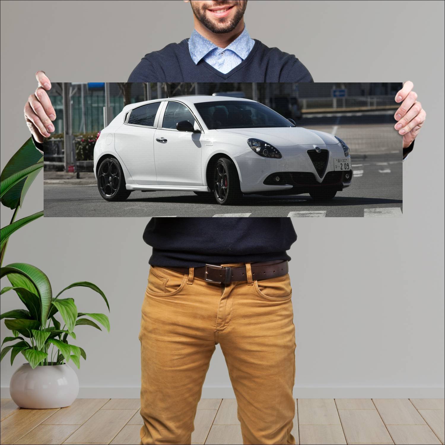 Cuadro grande 30x80cm 2017 alfa romeo giulietta ve 393 Alfa Romeo