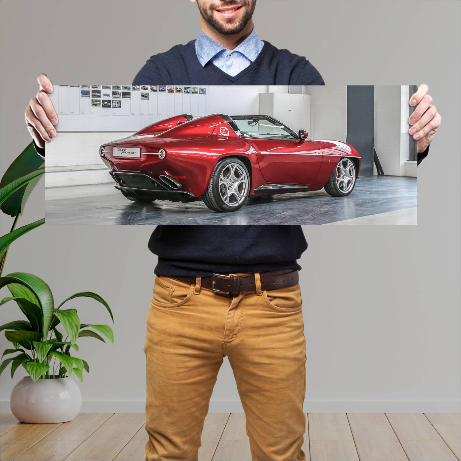 Cuadro grande 30x80cm 2018 alfa romeo disco volant 402 Alfa Romeo