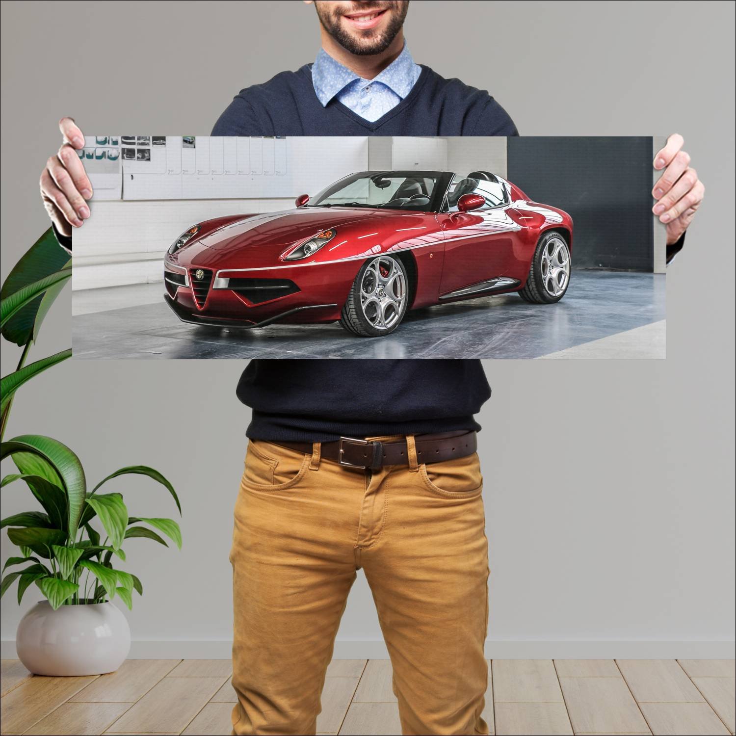 Cuadro grande 30x80cm 2018 alfa romeo disco volant 403 Alfa Romeo