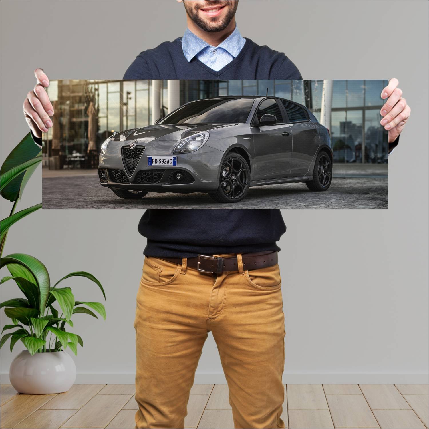 Cuadro grande 30x80cm 2018 alfa romeo giulietta b 408 Alfa Romeo
