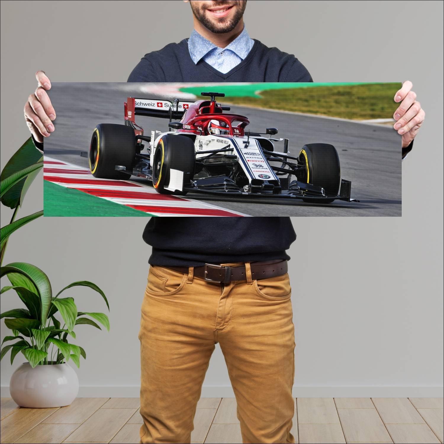 Cuadro grande 30x80cm 2019 alfa romeo c38 auto 424 Alfa Romeo