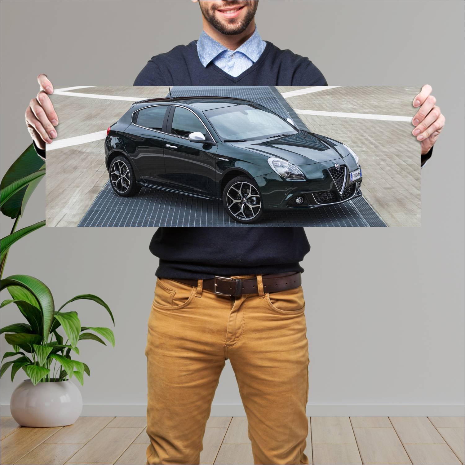 Cuadro grande 30x80cm 2019 alfa romeo giulietta 90 428 Alfa Romeo