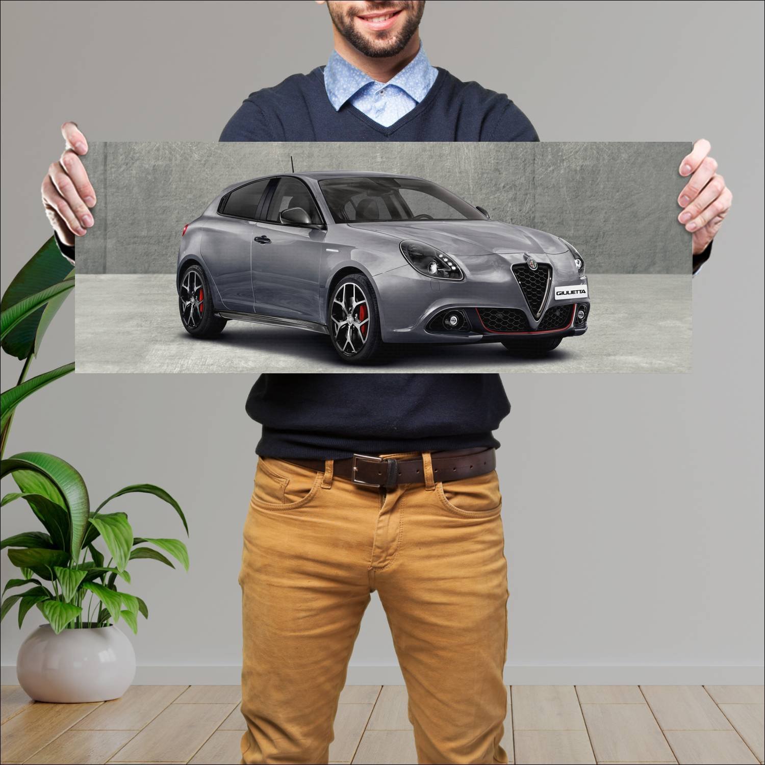 Cuadro grande 30x80cm 2019 alfa romeo giulietta ca 429 Alfa Romeo