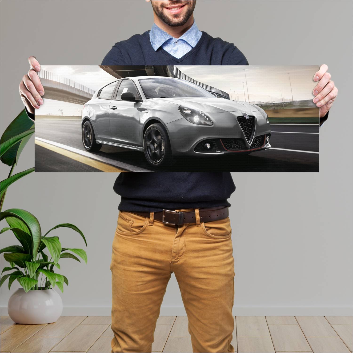 Cuadro grande 30x80cm 2019 alfa romeo giulietta sp 430 Alfa Romeo