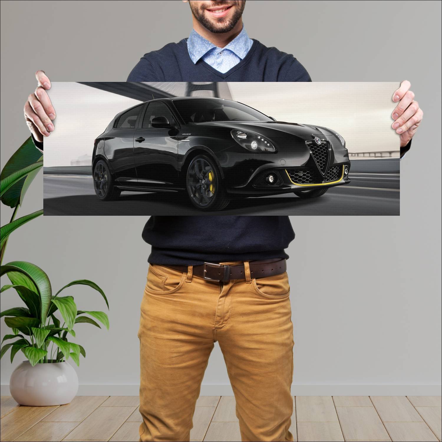 Cuadro grande 30x80cm 2019 alfa romeo giulietta ve 431 Alfa Romeo