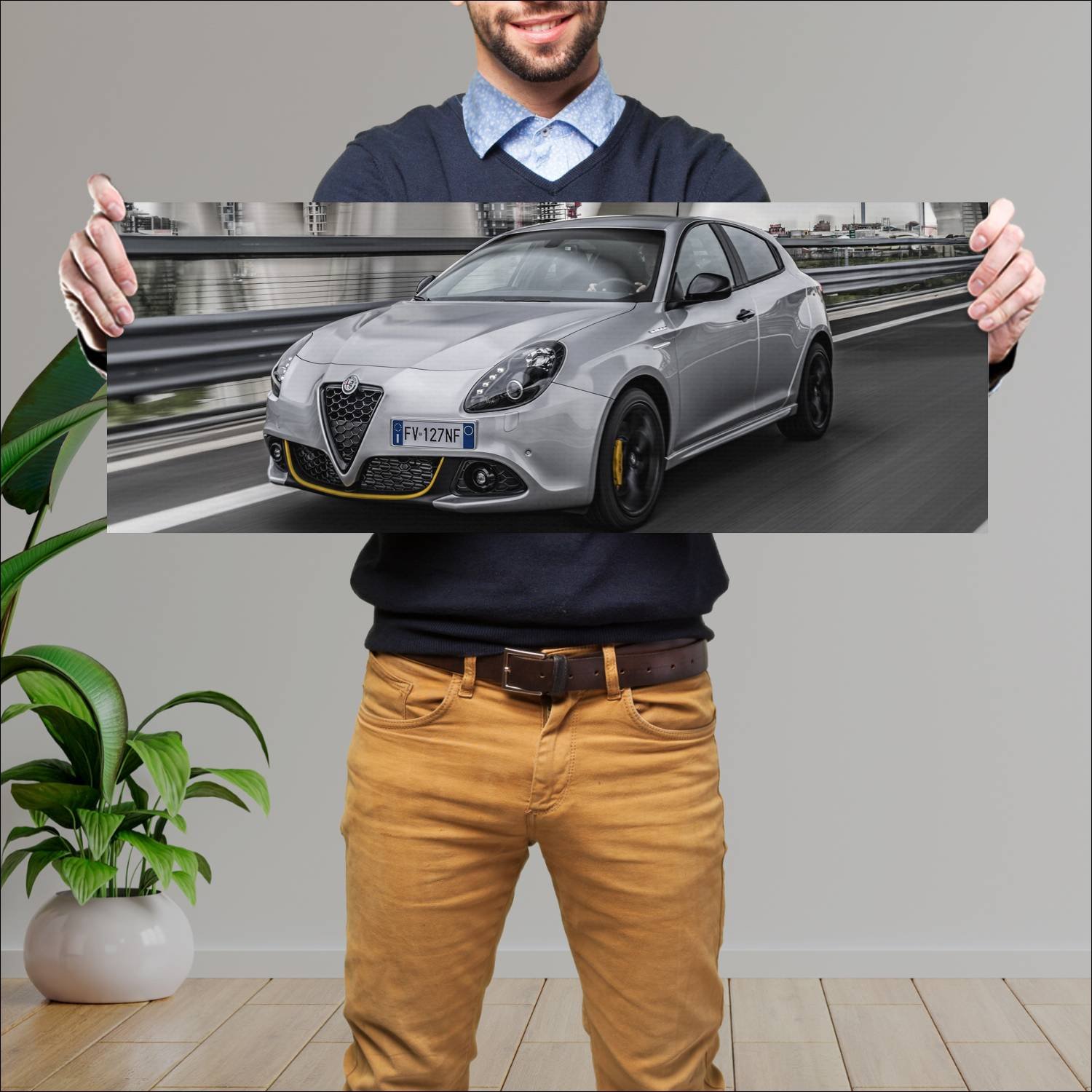 Cuadro grande 30x80cm 2019 alfa romeo giulietta ve 432 Alfa Romeo