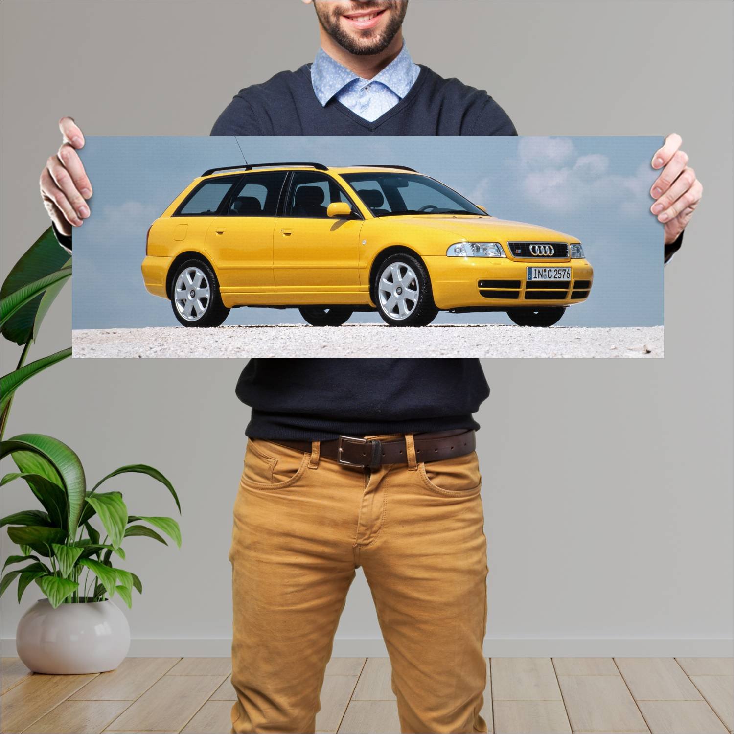 Cuadro grande 30x80cm 1997 audi s4 avant auto 63 Audi