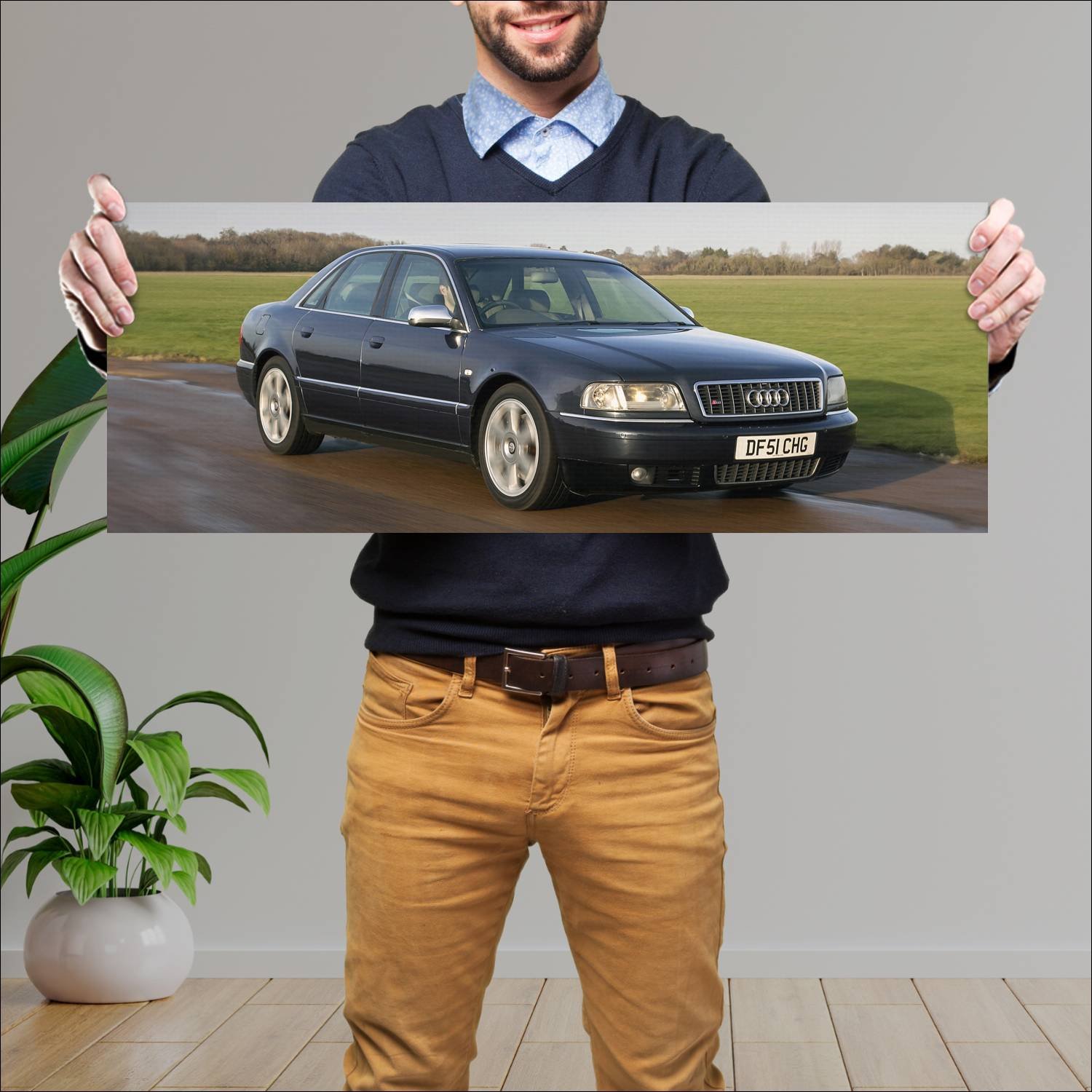 Cuadro grande 30x80cm 1999 audi s8 uk auto 74 Audi