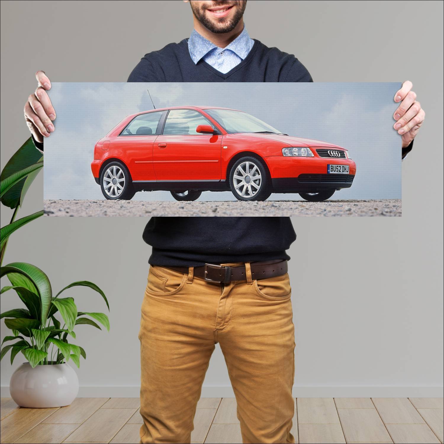Cuadro grande 30x80cm 2000 audi a3 uk auto 80 Audi
