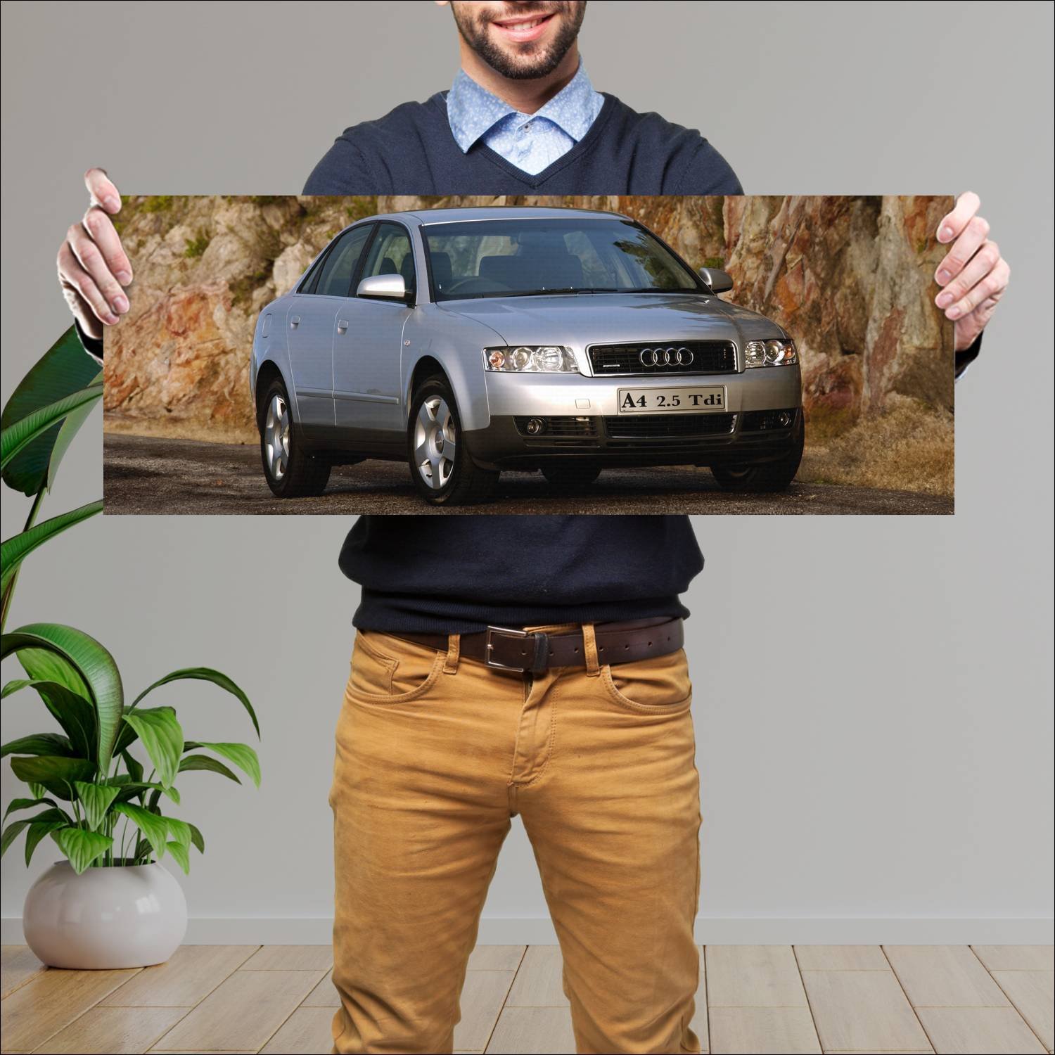 Cuadro grande 30x80cm 2000 audi a4 sedan za auto 82 Audi