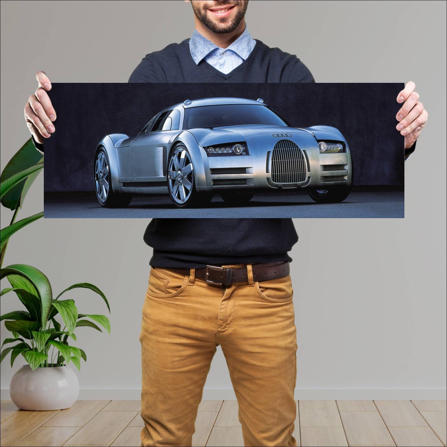 Cuadro grande 30x80cm 2000 audi rosemeyer auto 88 Audi