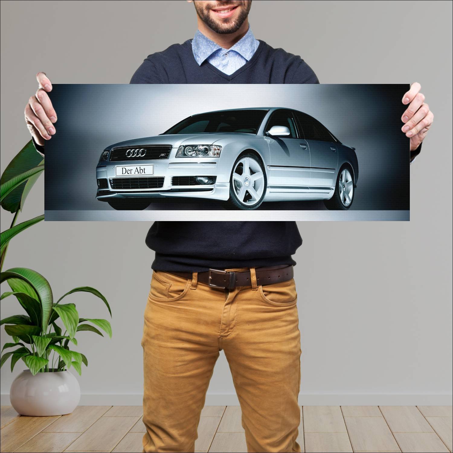 Cuadro grande 30x80cm 2003 abt as8 auto 127 Audi