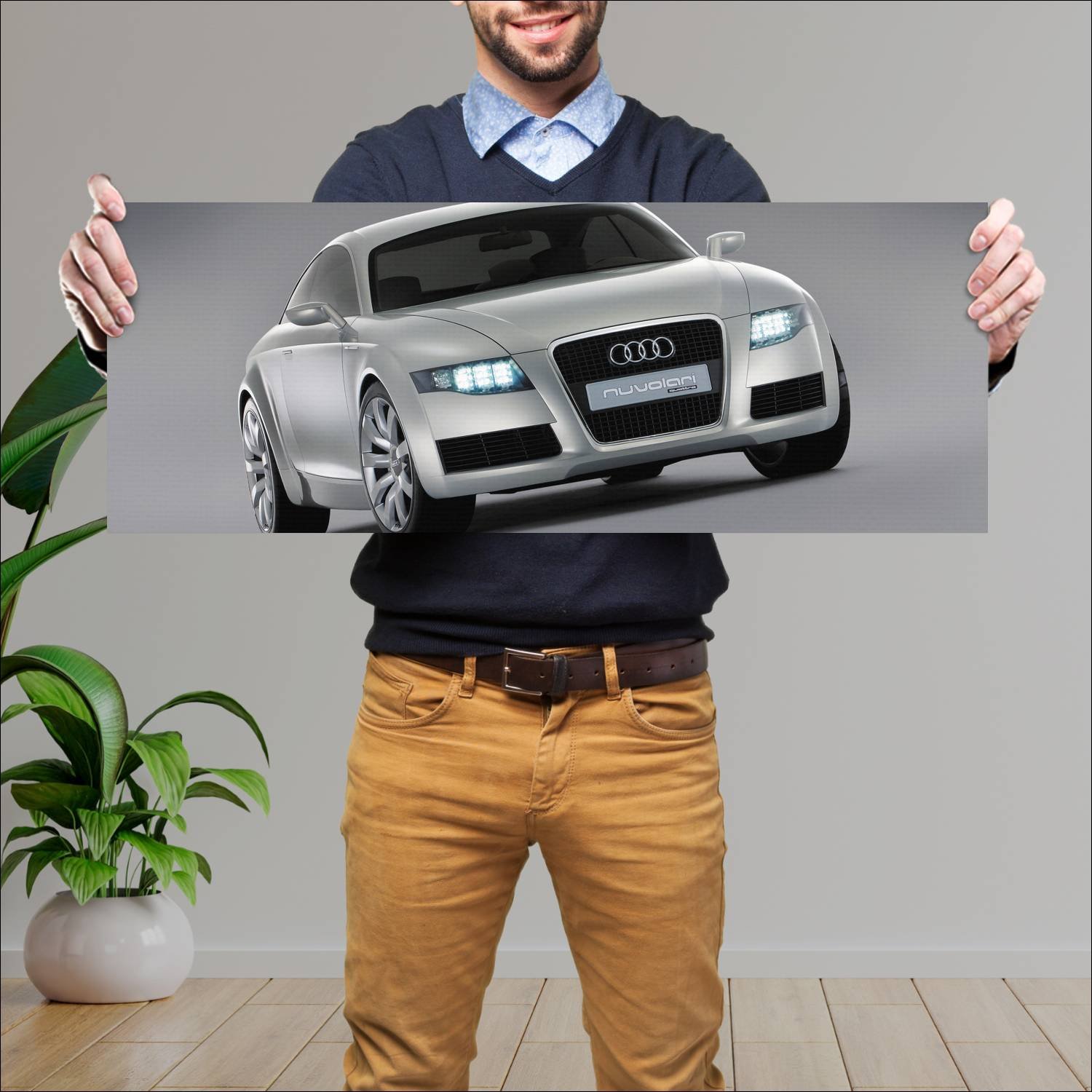Cuadro grande 30x80cm 2003 audi nuvolari quattro 2 134 Audi