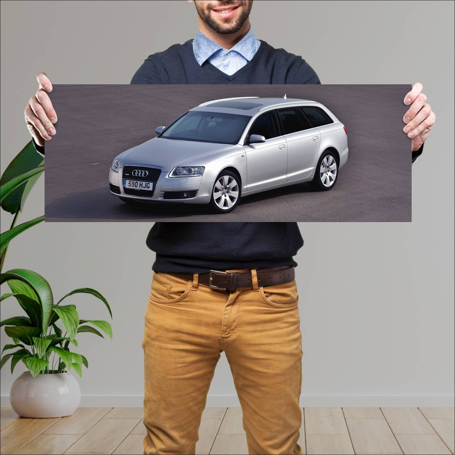 Cuadro grande 30x80cm 2005 audi a6 avant uk auto 194 Audi
