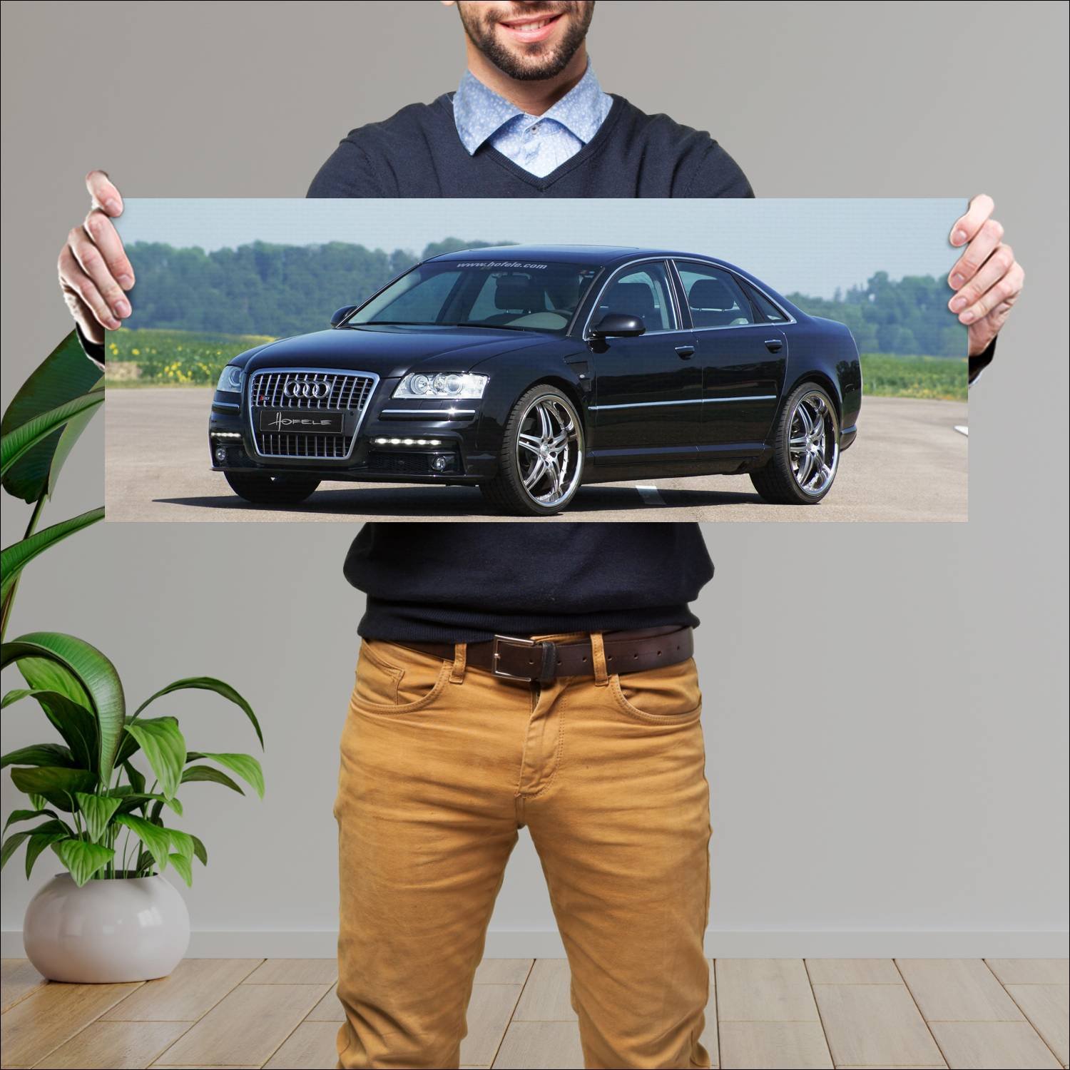 Cuadro grande 30x80cm 2005 audi a8 by hofele auto 199 Audi