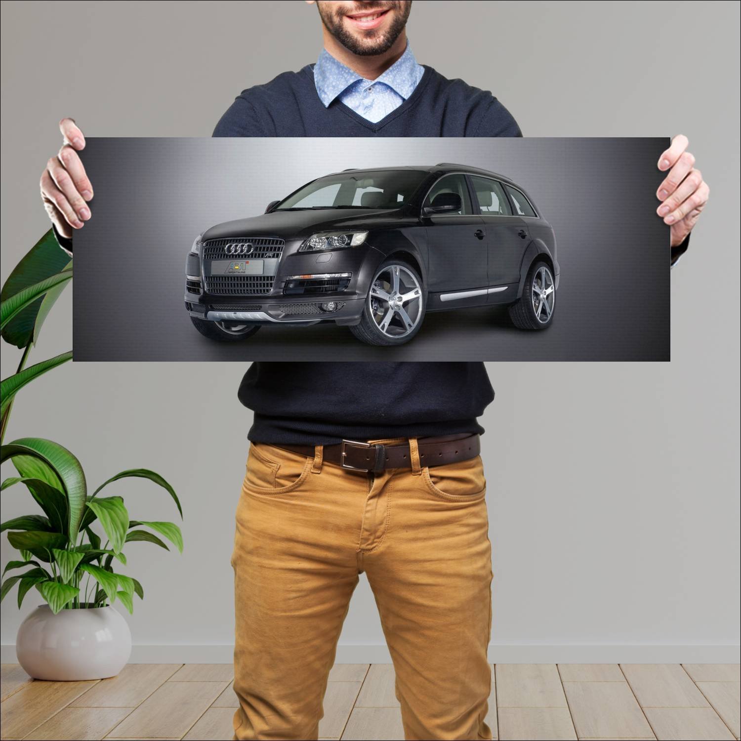 Cuadro grande 30x80cm 2005 audi q7 by abt auto 205 Audi