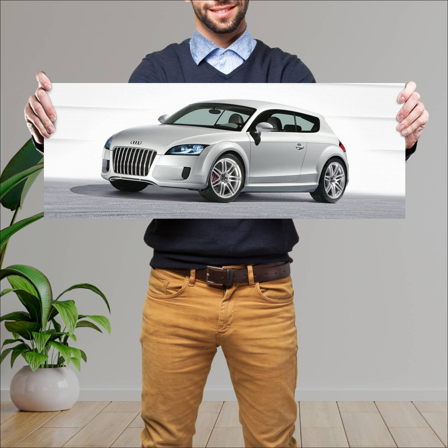 Cuadro grande 30x80cm 2005 audi shooting brake con 215 Audi